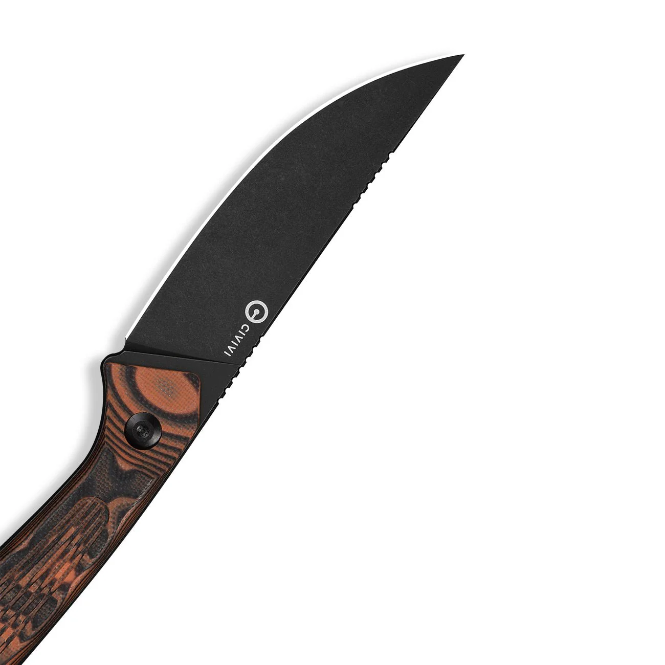 CIVIVI Carveth Hunting Fixed Blade Knife Orange & Black G10 Handle (3.59" Black Stonewashed AEB-L Blade) C25040-2, With 1PC Black Lanyard, Black Kydex Sheath & T-Clip - Image 10