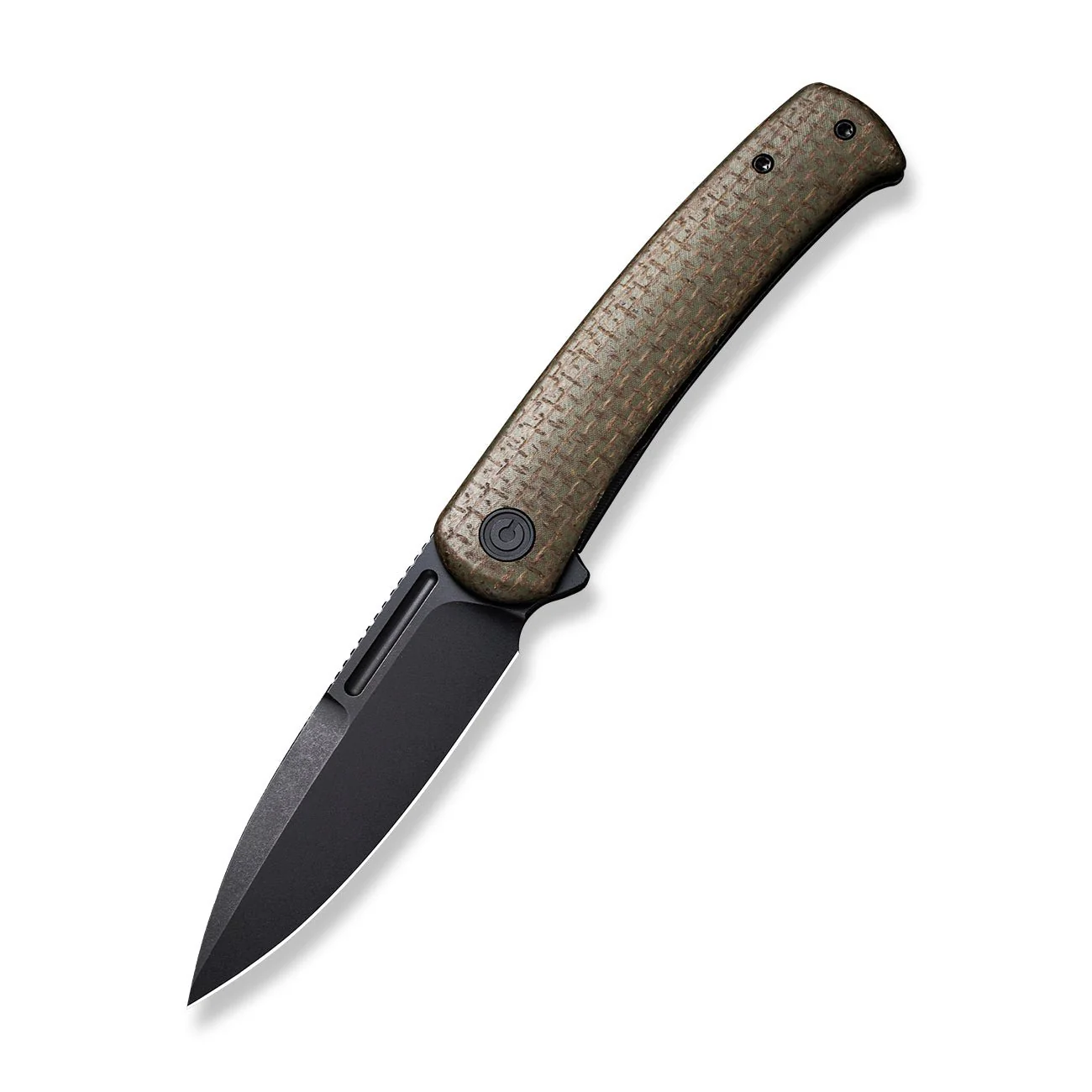 CIVIVI Cetos Flipper Knife Micarta & Stainless Steel Handle (3.48" 14C28N Blade) C21025B-3 - Image 3