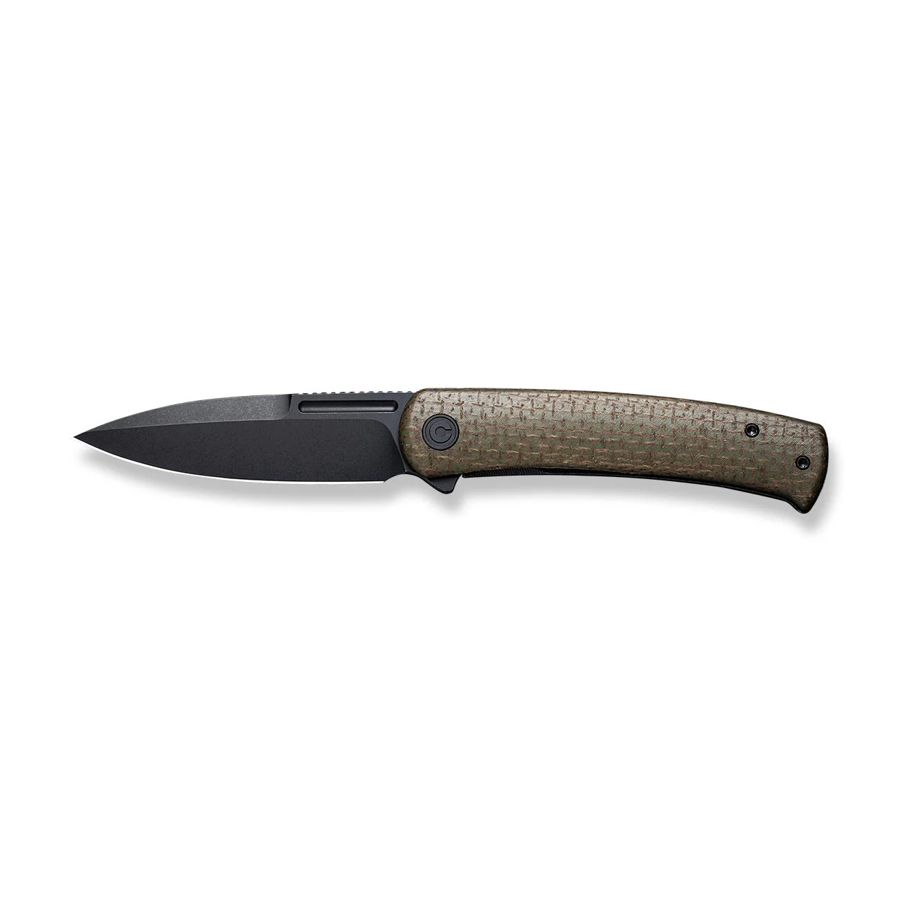 CIVIVI Cetos Flipper Knife Micarta & Stainless Steel Handle (3.48" 14C28N Blade) C21025B-3 - Image 4