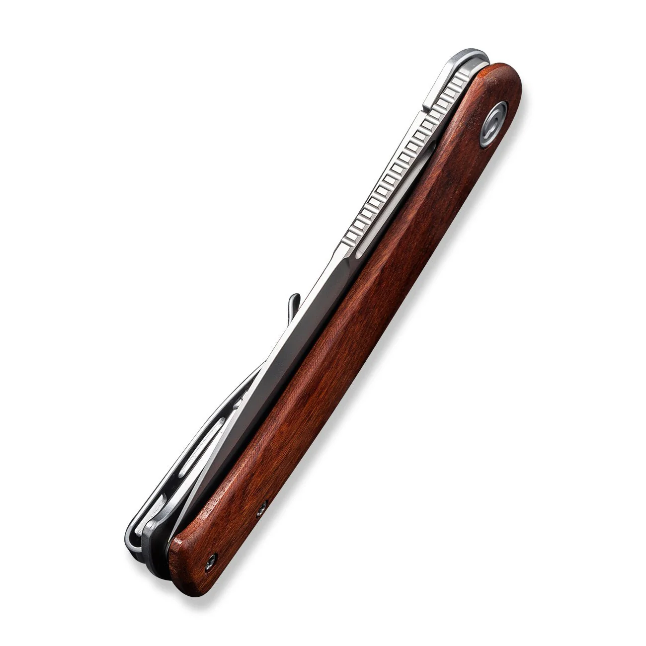 CIVIVI Cetos Flipper Knife Wood & Stainless Steel Handle (3.48" 14C28N Blade) C21025B-4 - Image 8