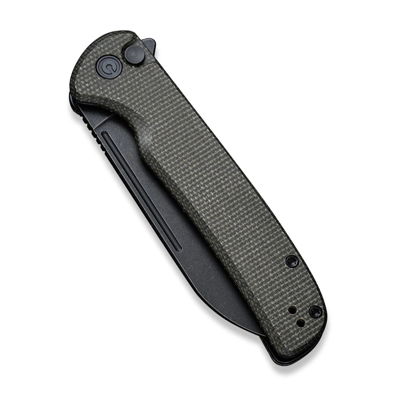 CIVIVI Chevalier Flipper & Button Lock Knife Micarta Handle (3.46" 14C28N Blade) C20022-2 - Image 5