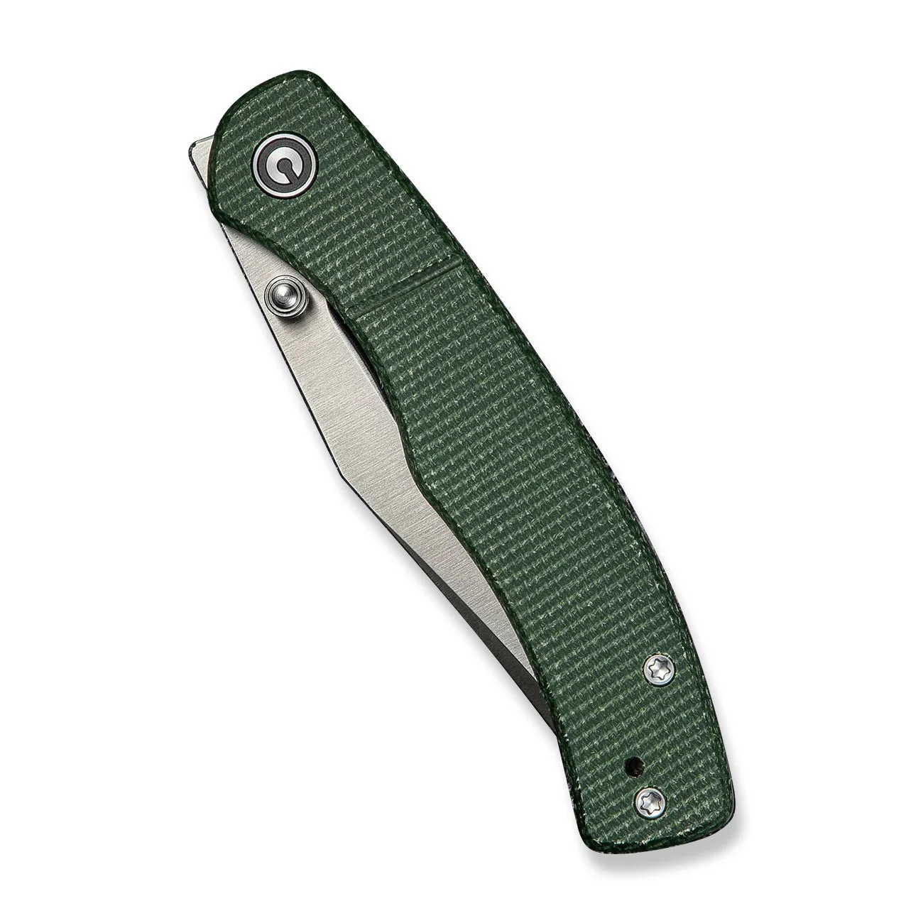 CIVIVI Clingman Front Flipper & Thumb Stud Knife Micarta Handle (2.99" Nitro-V Blade) C23065-4 - Image 12