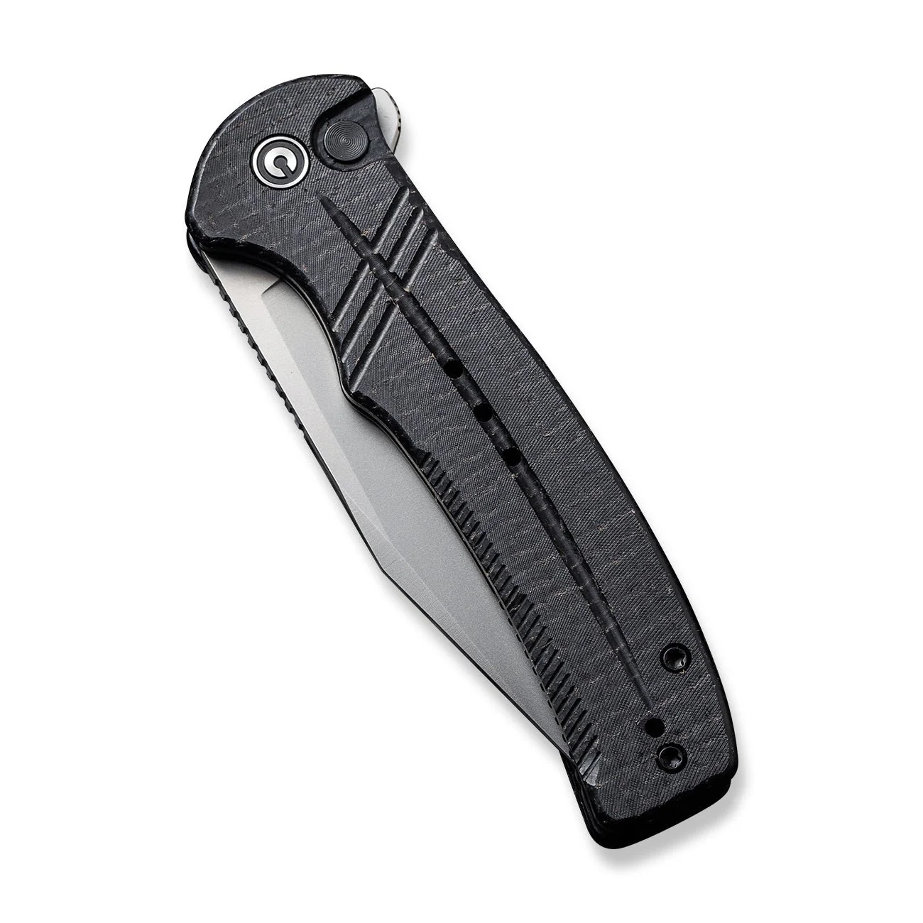 CIVIVI Cogent Flipper & Button Lock Knife Micarta Handle (3.47" 14C28N Blade) C20038D-7 - Image 6