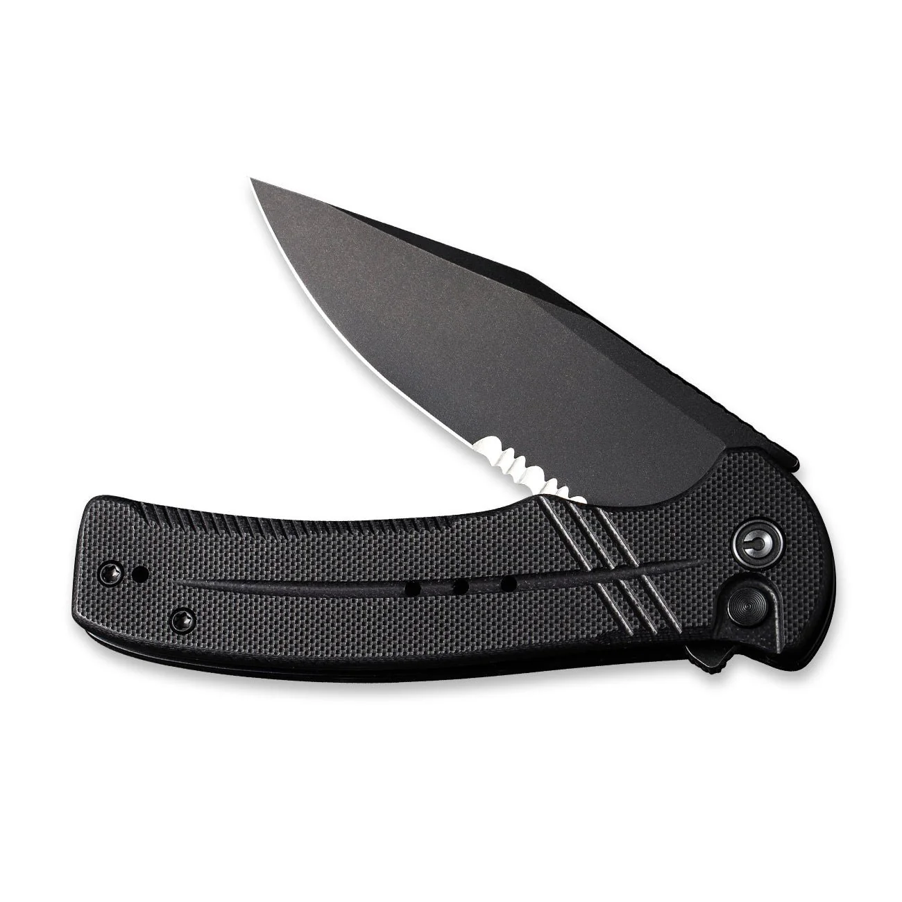 CIVIVI Cogent Flipper & Button Lock Knife G10 Handle (3.47" 14C28N Blade) C20038E-1 - Image 4