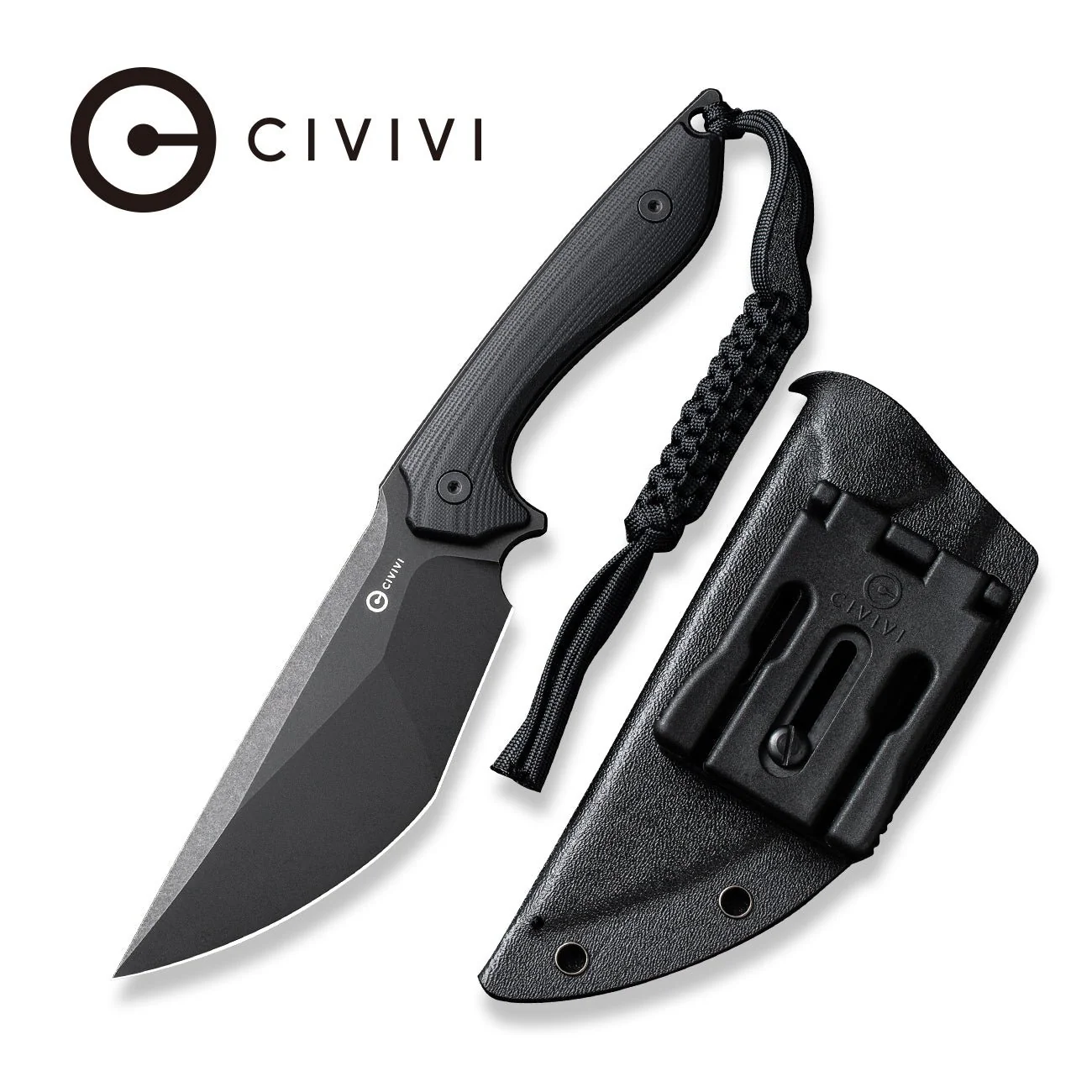 CIVIVI Concept 22 Fixed Blade Knife G10 Handle (4.8" D2 Blade) C21047-1