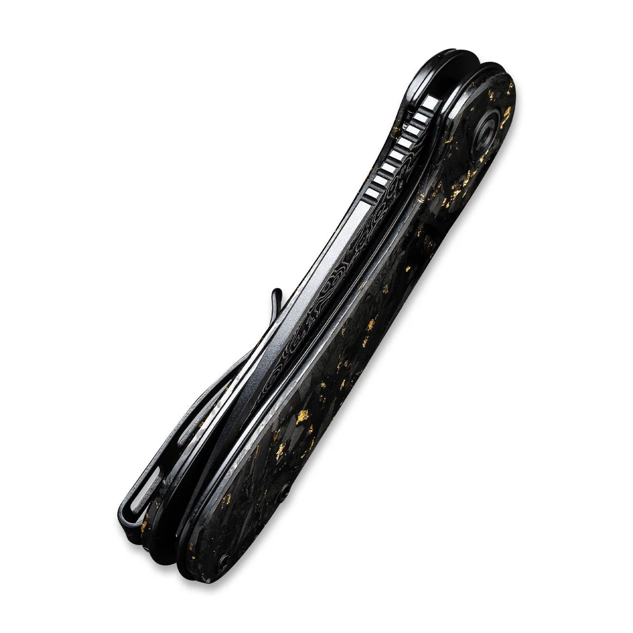 CIVIVI Elementum Flipper Knife Carbon Fiber & Resin Handle (2.96" Damascus Blade) C907C-DS1 - Image 7