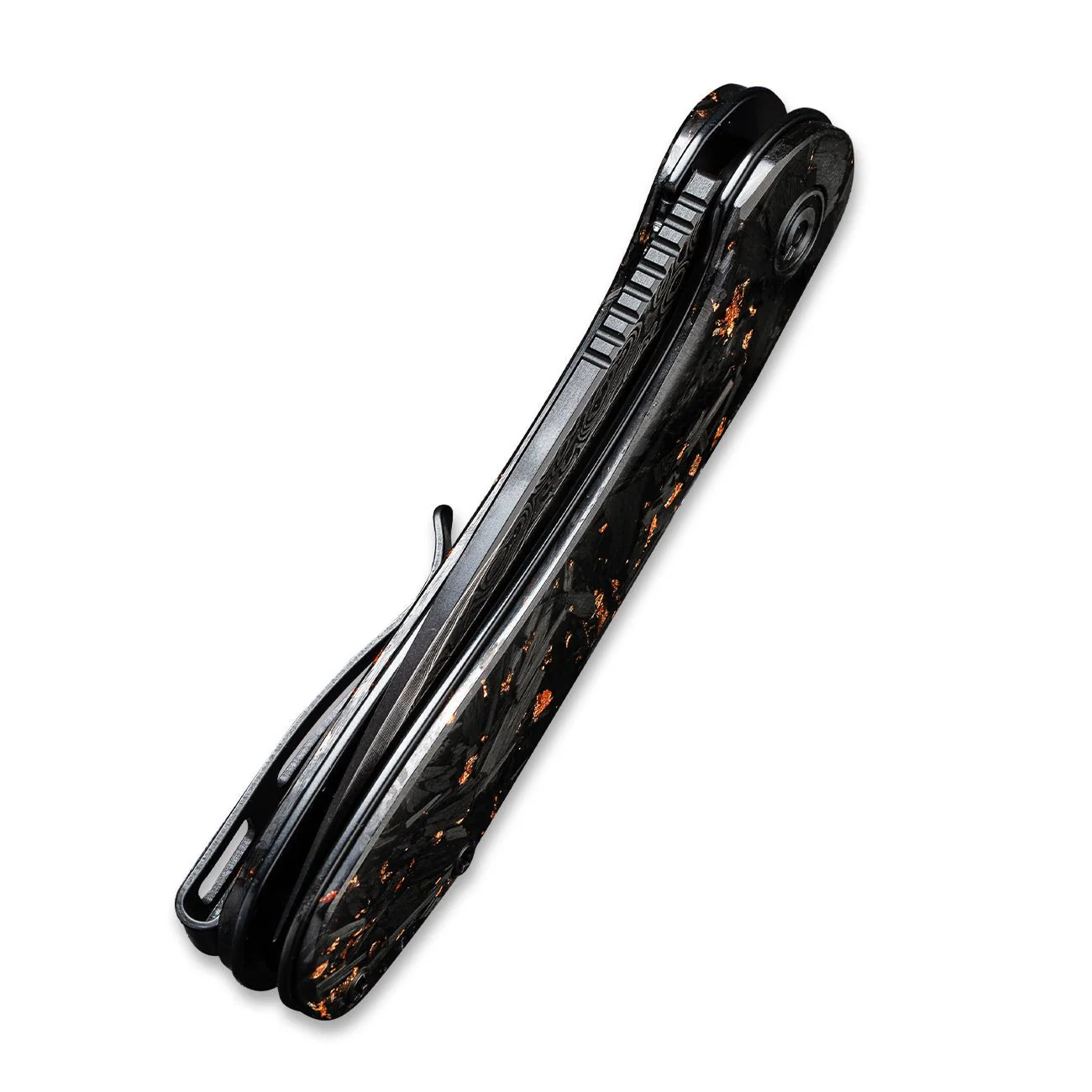 CIVIVI Elementum Flipper Knife Carbon Fiber & Resin Handle (2.96" Damascus Blade) C907C-DS3 - Image 7