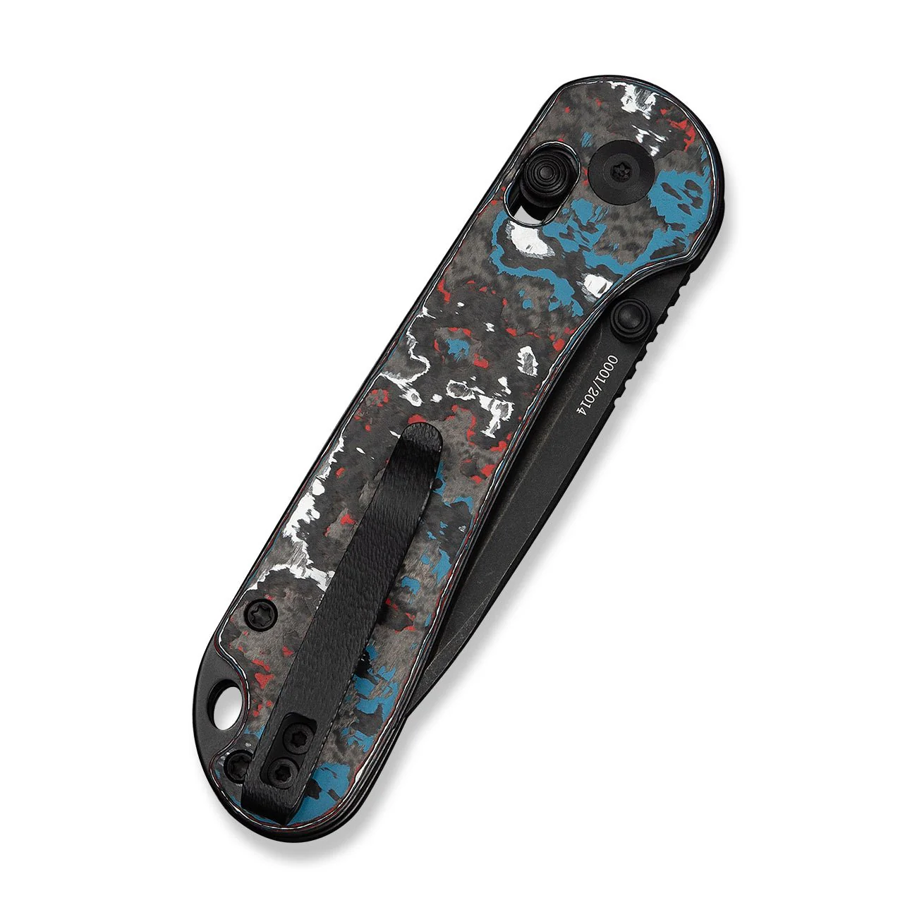 CIVIVI Elementum (Crossbar Lock) Thumb Stud & Crossbar Lock Knife Nebula FatCarbon Fiber Handle (2.96" Black Stonewashed CPM S35VN Blade) C24063B-1 - Image 7