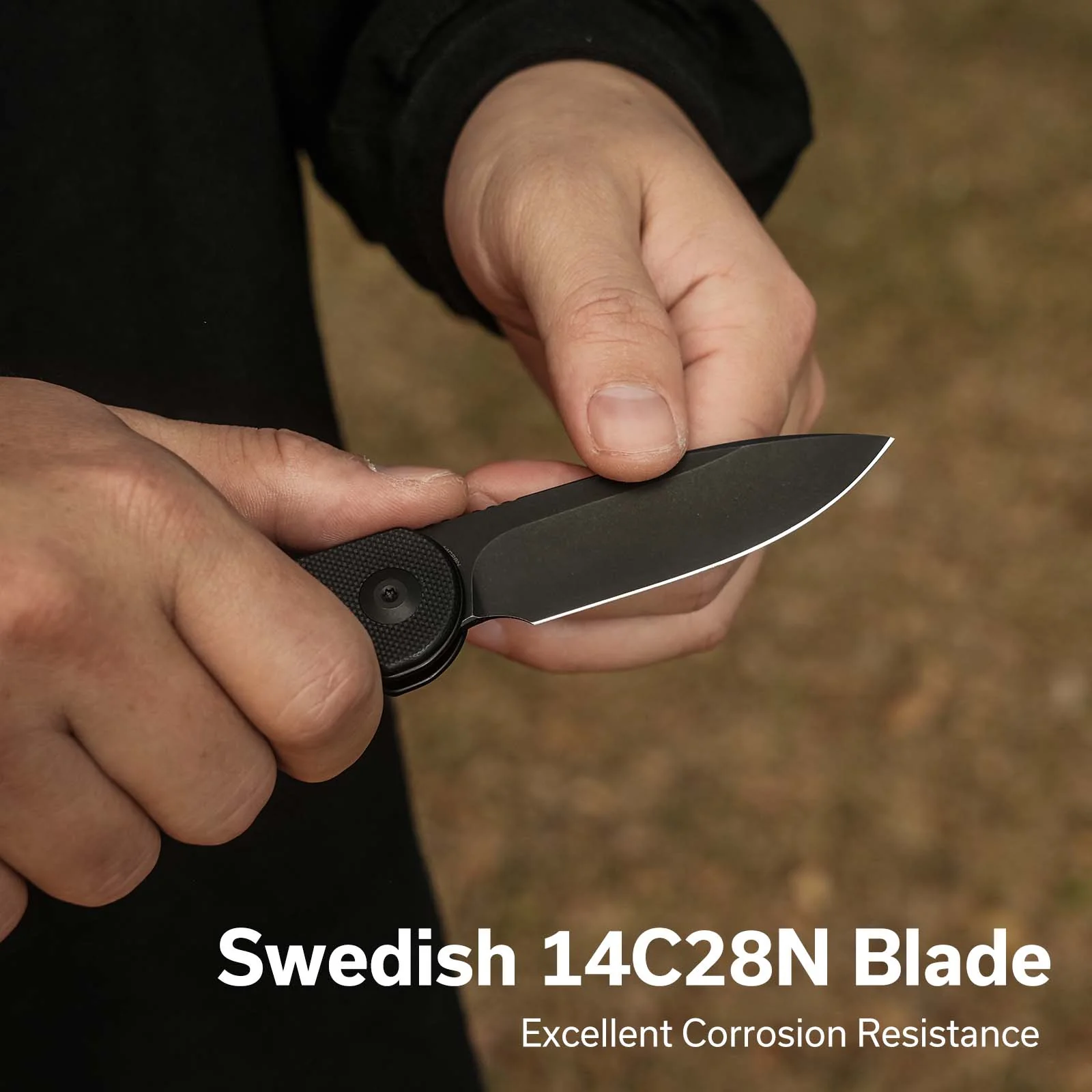 CIVIVI Elementum Slip Joint Knife G10 Handle (2.96" 14C28N Blade) C18062AJ-1 - Image 2
