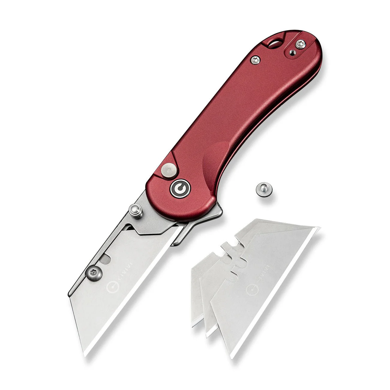 CIVIVI Elementum Utility Flipper & Thumb Stud & Button Lock Knife Aluminum Handle (2.26" S/S Blade Holder & 6Cr13 Blade) C23039B-5 - Image 11