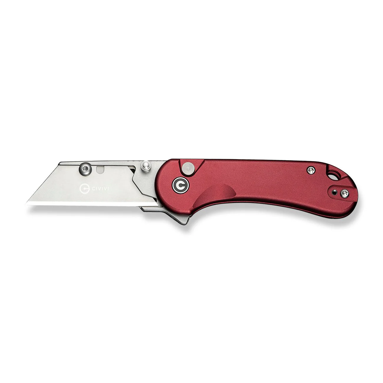 CIVIVI Elementum Utility Flipper & Thumb Stud & Button Lock Knife Aluminum Handle (2.26" S/S Blade Holder & 6Cr13 Blade) C23039B-5 - Image 9