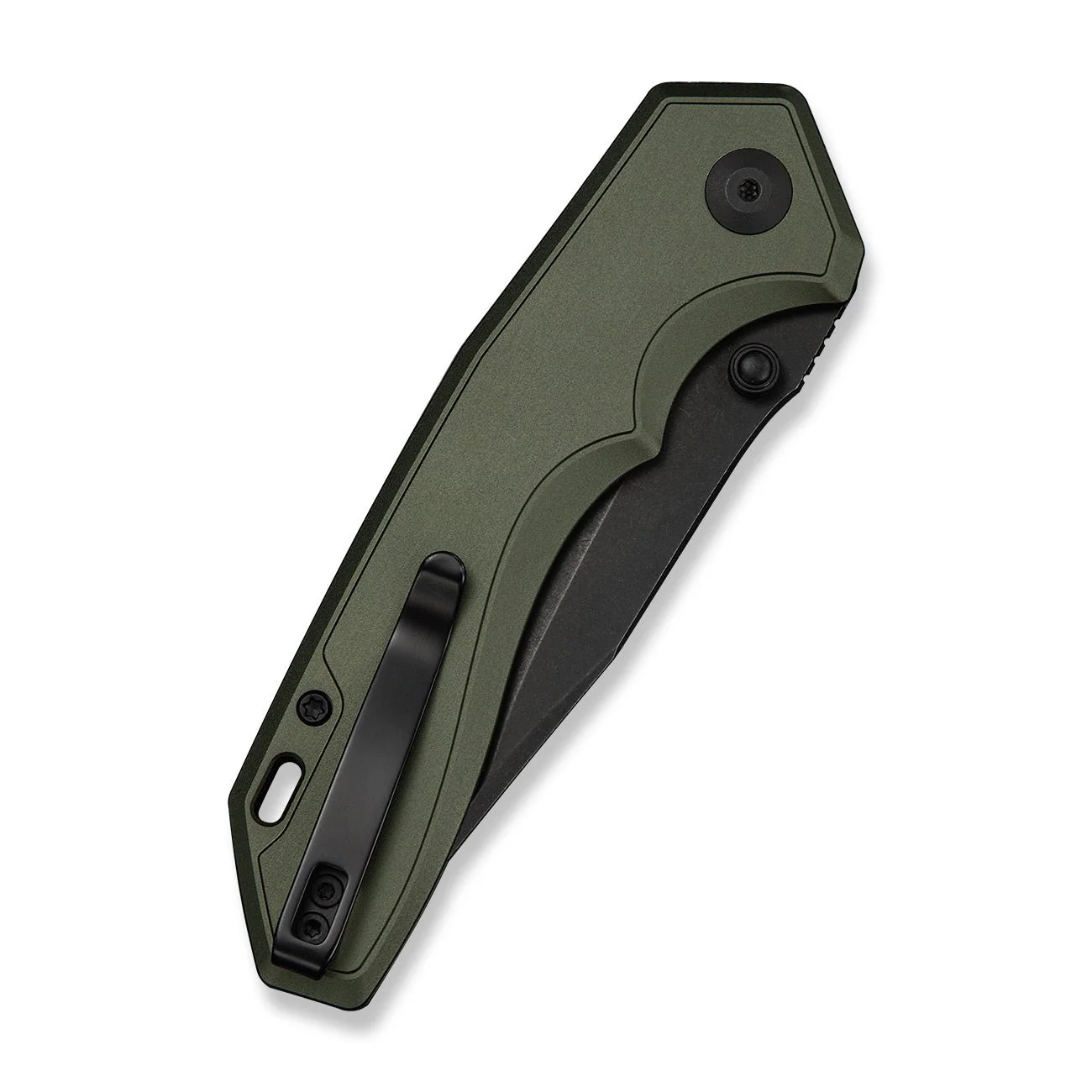 CIVIVI ELITE Brova Thumb Stud & Top Liner Lock Knife Forest Green Aluminum Handle (3.41" Black Stonewashed CPM S35VN Blade) CE25093-3 - Image 7