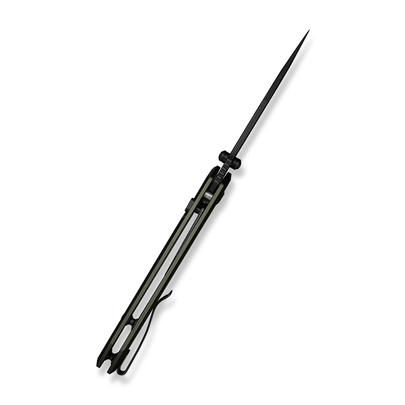 CIVIVI ELITE Brova Thumb Stud & Top Liner Lock Knife Forest Green Aluminum Handle (3.41" Black Stonewashed CPM S35VN Blade) CE25093-3 - Image 9