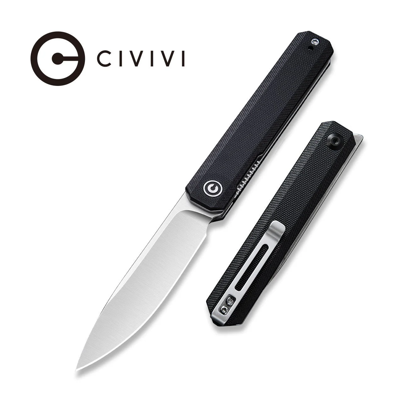 CIVIVI Exarch Front Flipper Knife G10 Handle (3.22" D2 Blade) C2003C