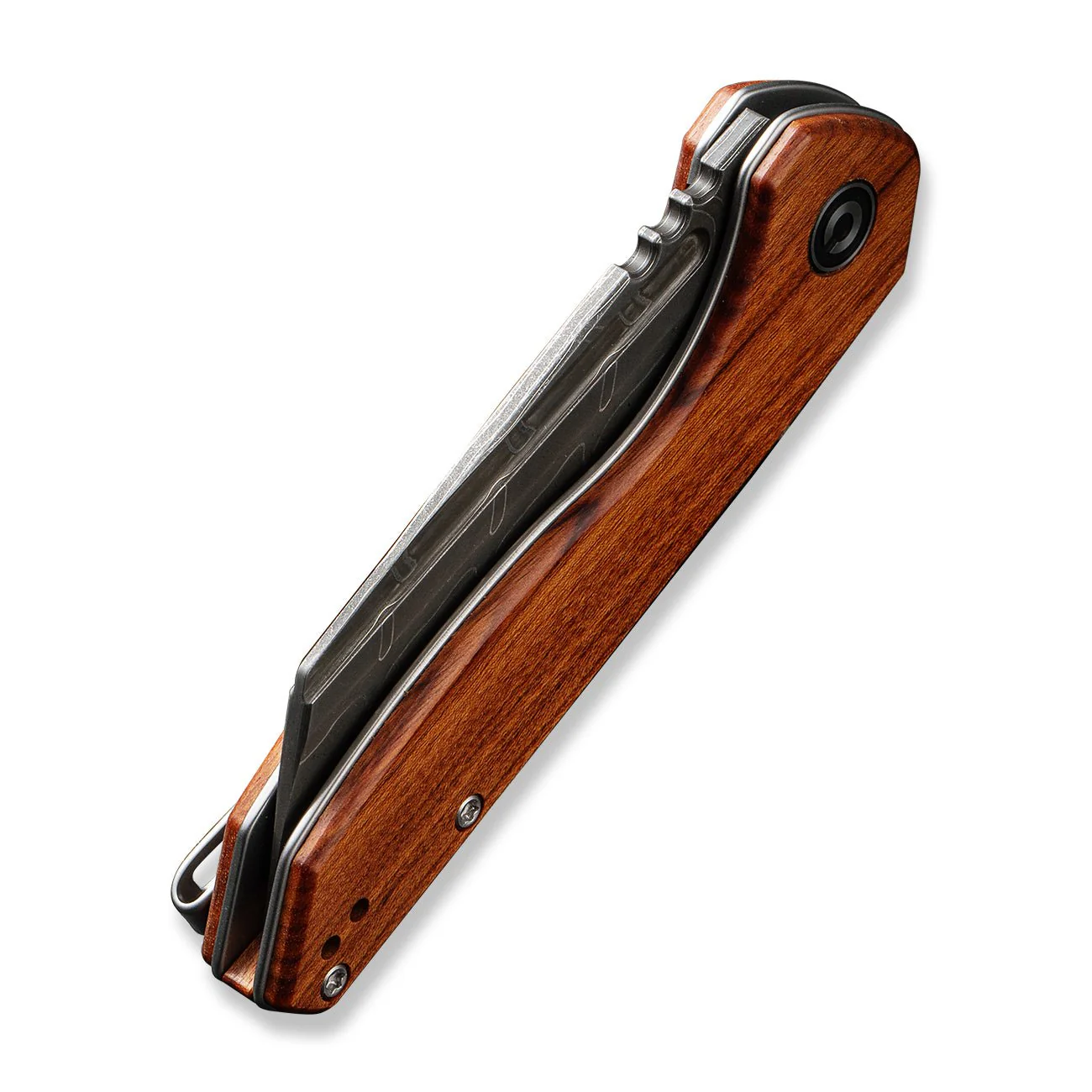 CIVIVI ExOne Flipper Knife Wood Handle (2.94" Damascus Blade) C23036-DS1 - Image 13