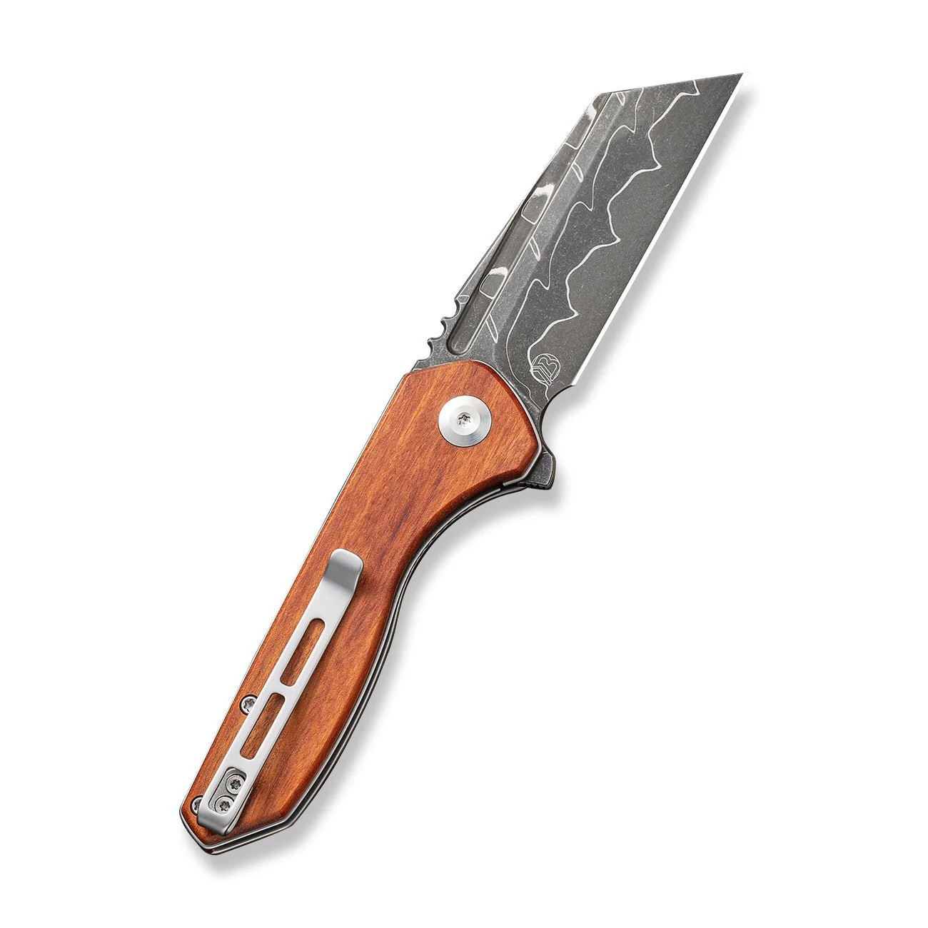 CIVIVI ExOne Flipper Knife Wood Handle (2.94" Damascus Blade) C23036-DS1 - Image 7