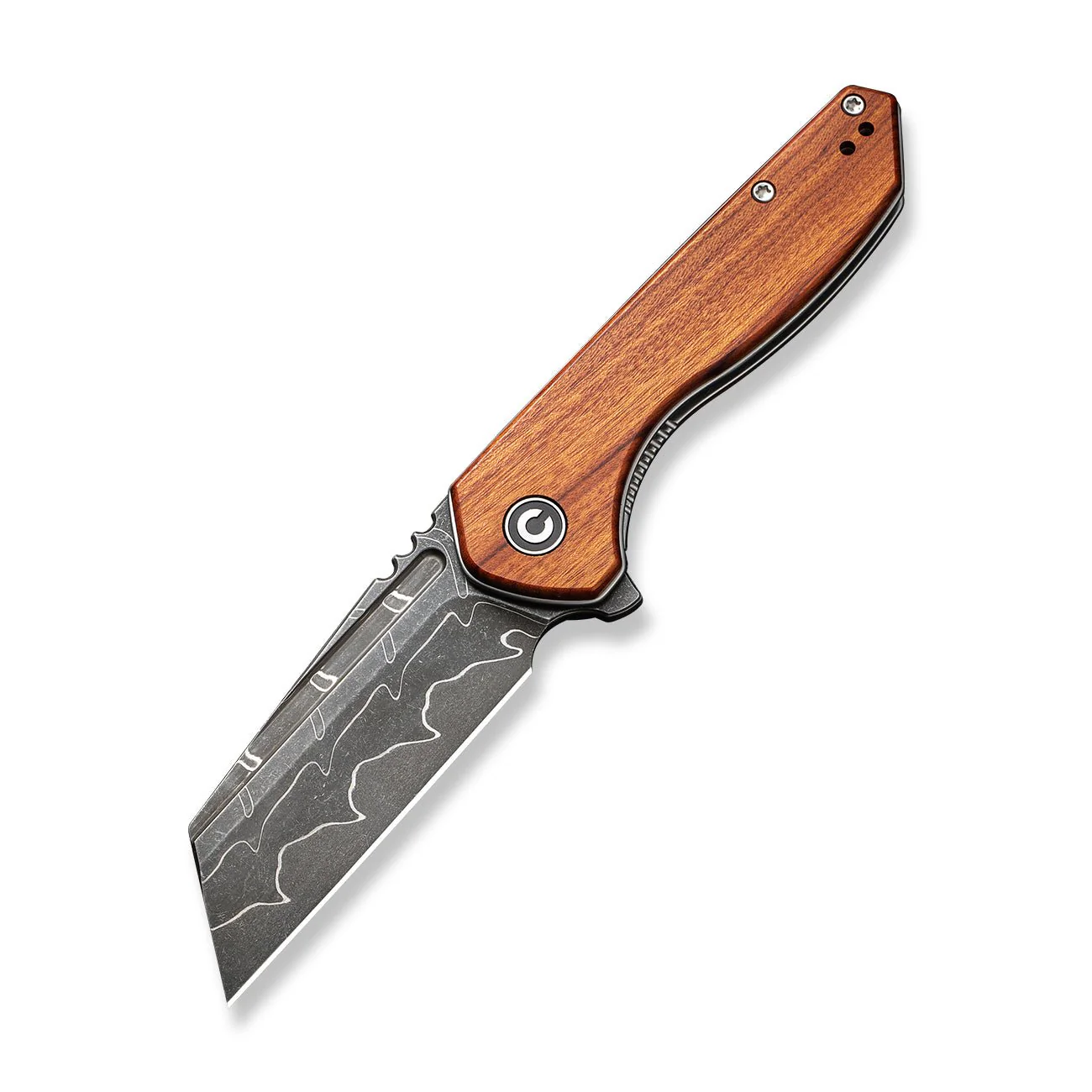 CIVIVI ExOne Flipper Knife Wood Handle (2.94" Damascus Blade) C23036-DS1 - Image 8