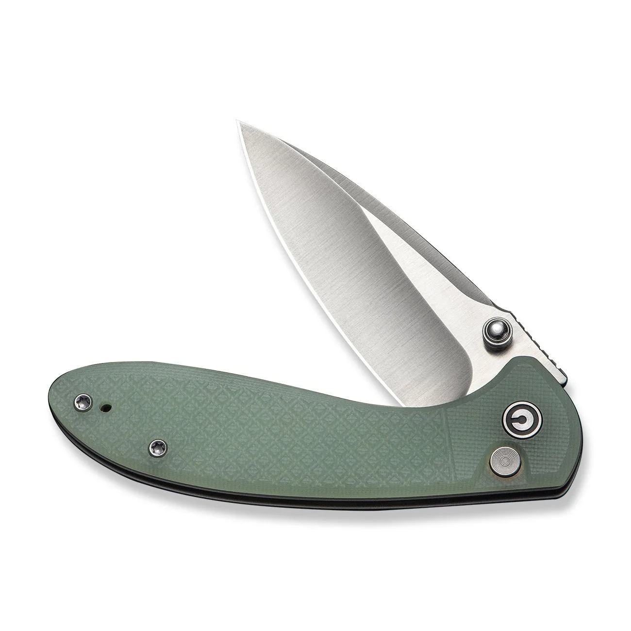 CIVIVI Faeger Flipper & Thumb Stud & Button Lock Knife Milled Natural G10 Handle (2.98" Satin Finished 14C28N Blade) C24031-3 - Image 11