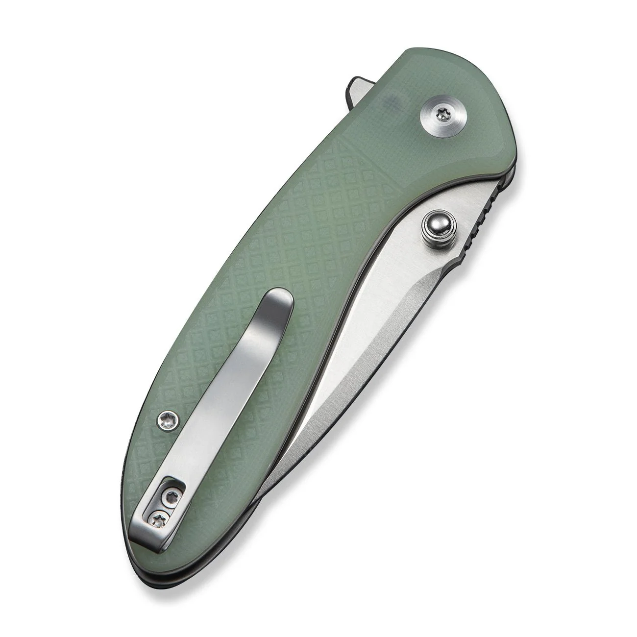 CIVIVI Faeger Flipper & Thumb Stud & Button Lock Knife Milled Natural G10 Handle (2.98" Satin Finished 14C28N Blade) C24031-3 - Image 13