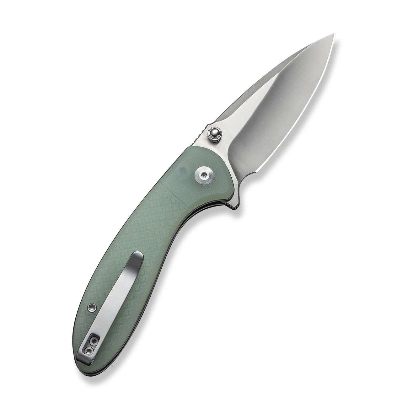 CIVIVI Faeger Flipper & Thumb Stud & Button Lock Knife Milled Natural G10 Handle (2.98" Satin Finished 14C28N Blade) C24031-3 - Image 8