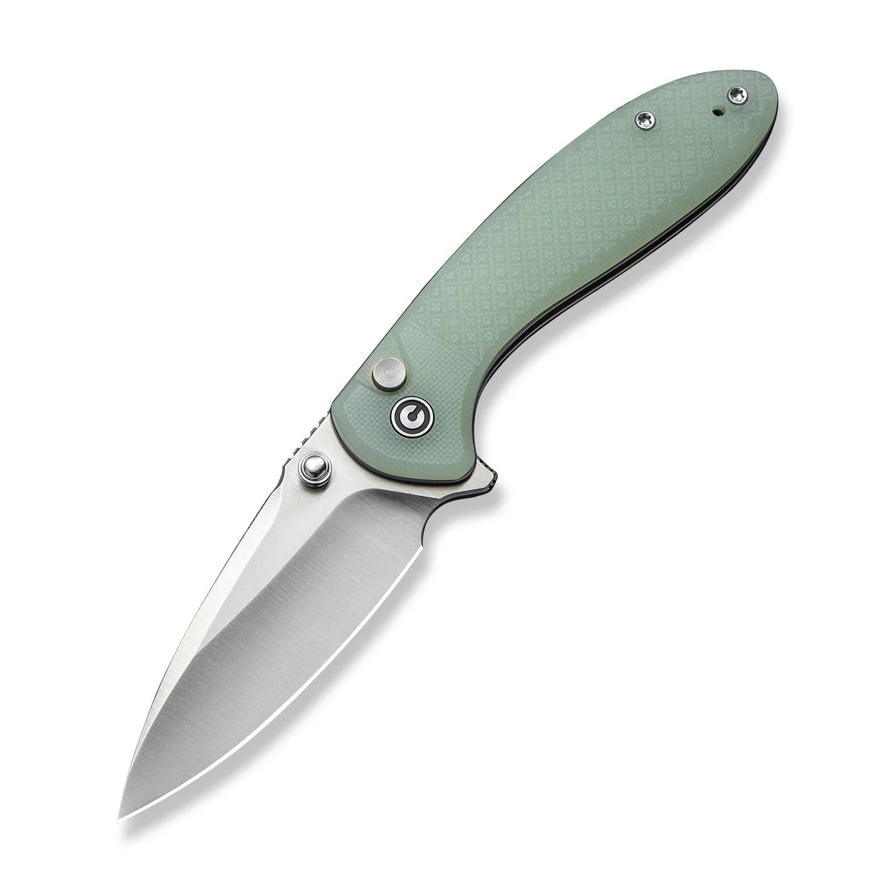 CIVIVI Faeger Flipper & Thumb Stud & Button Lock Knife Milled Natural G10 Handle (2.98" Satin Finished 14C28N Blade) C24031-3 - Image 9
