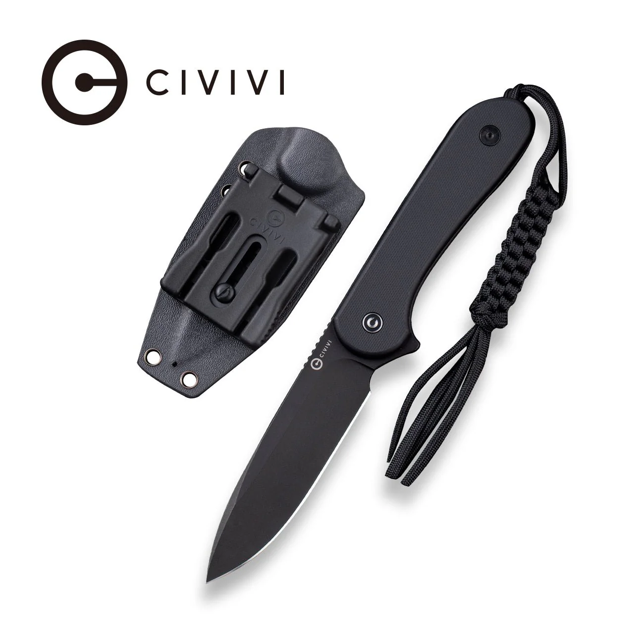 CIVIVI Fixed Blade Elementum Tactical Knife G10 Handle (3.98" D2 Blade) C2105A