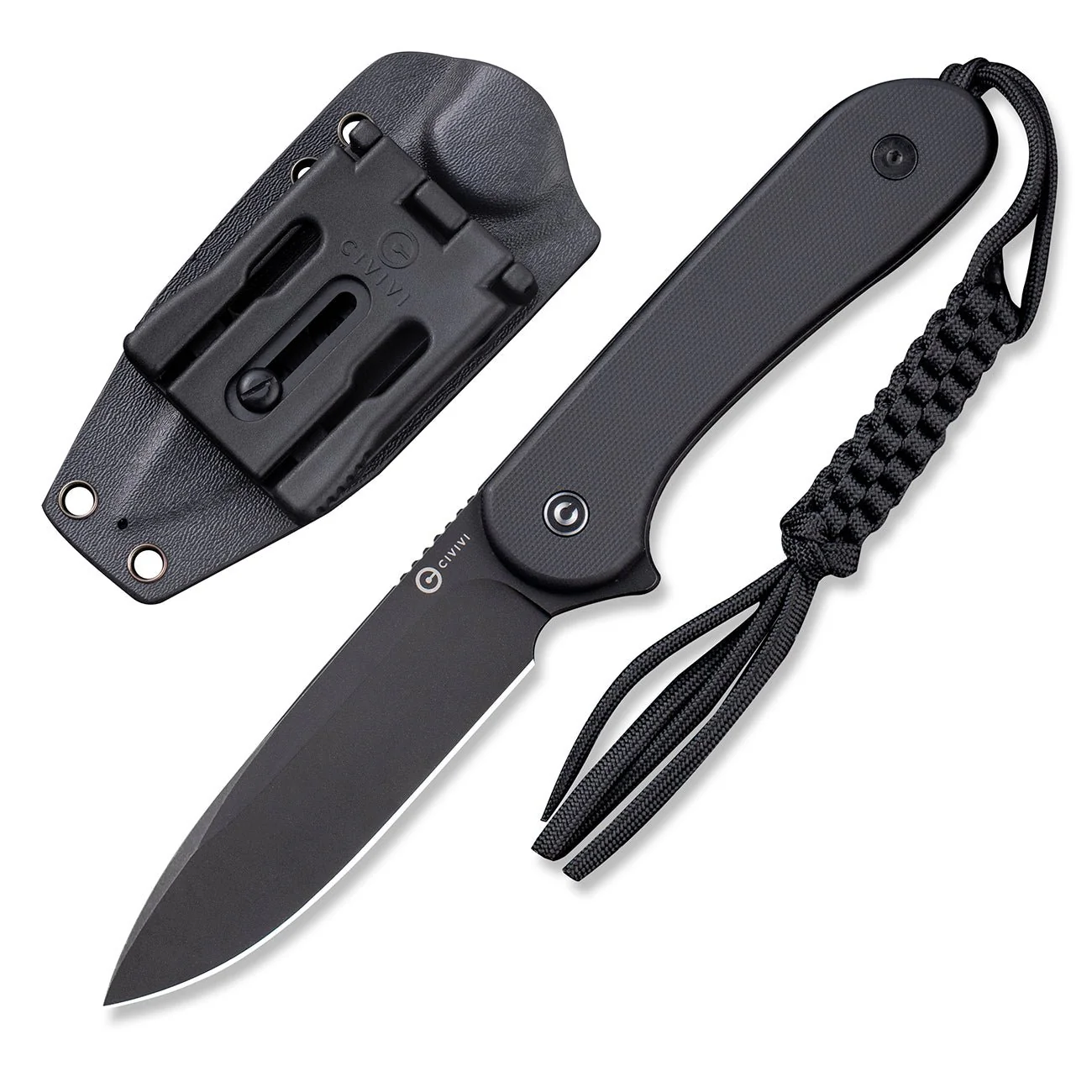 CIVIVI Fixed Blade Elementum Tactical Knife G10 Handle (3.98" D2 Blade) C2105A - Image 4