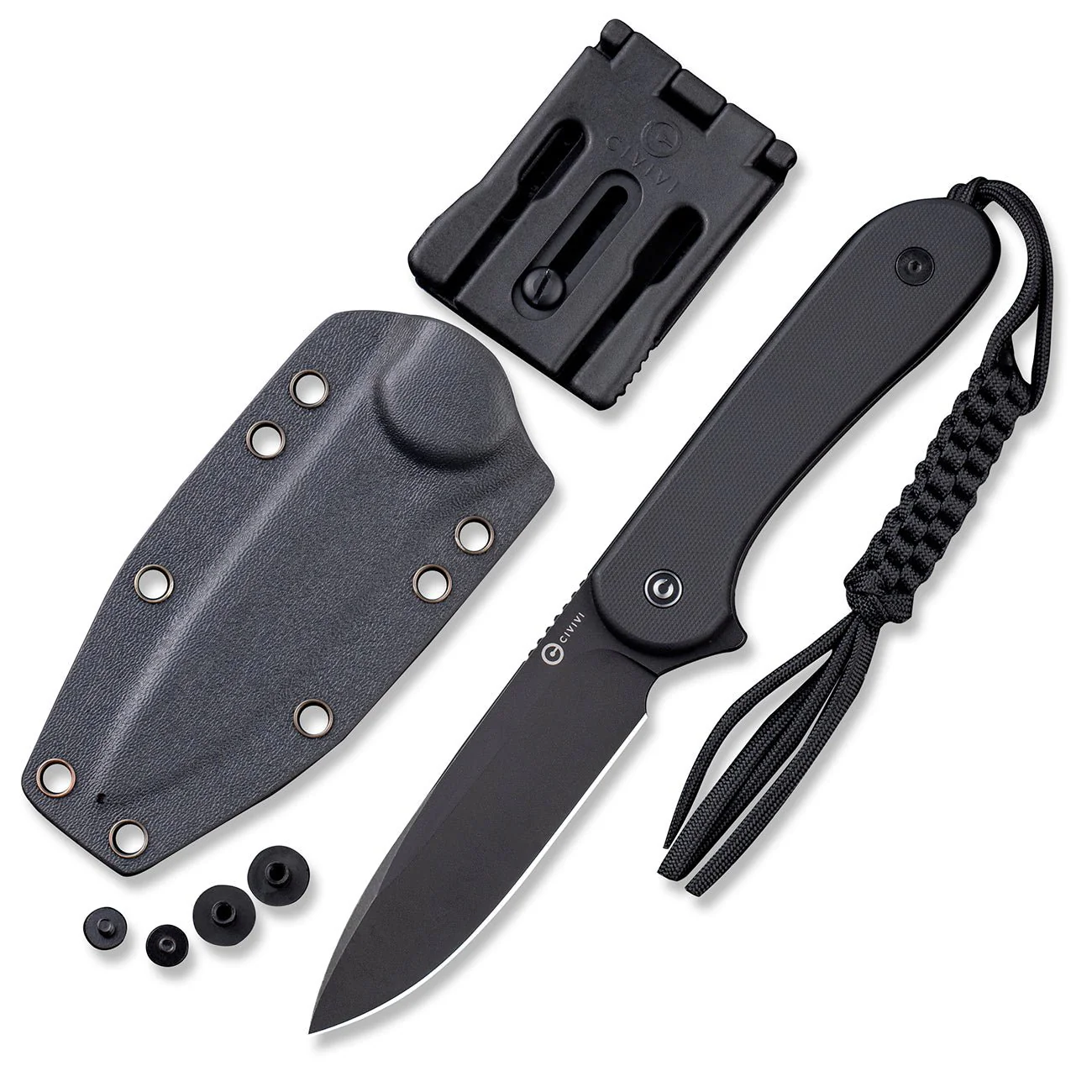 CIVIVI Fixed Blade Elementum Tactical Knife G10 Handle (3.98" D2 Blade) C2105A - Image 5
