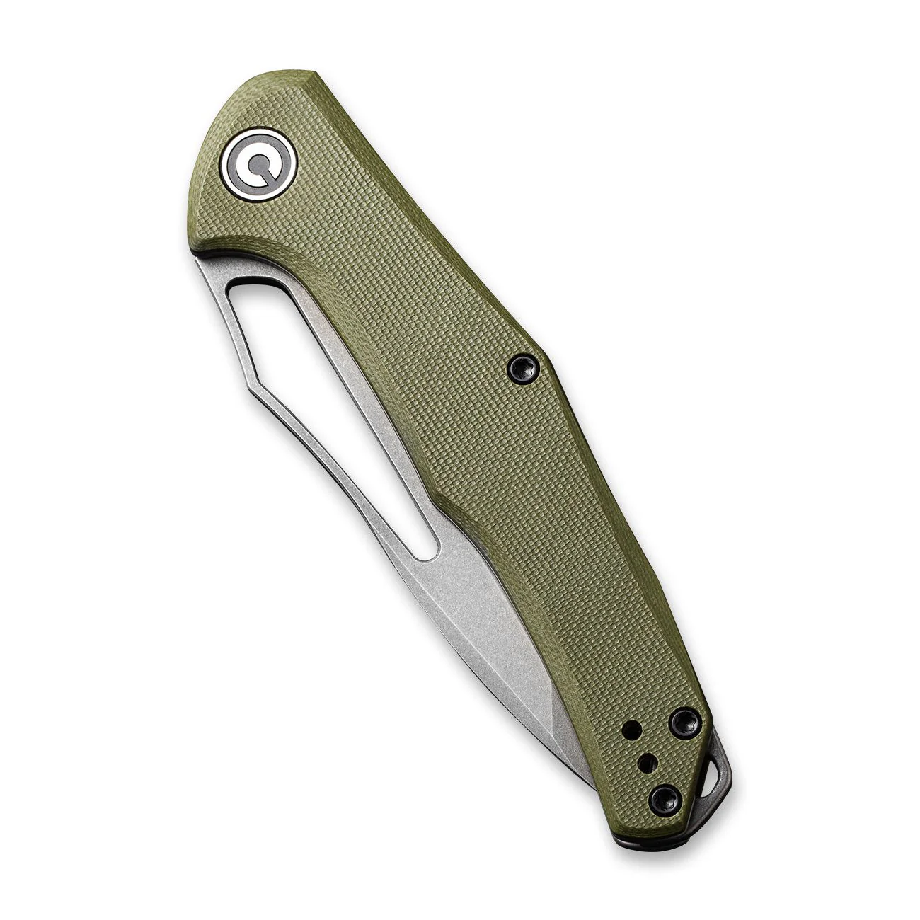 CIVIVI Fracture Slip Joint & Thumb Hole Knife G10 Handle (3.35" 8Cr14MoV Tanto Blade) C2008A - Image 5
