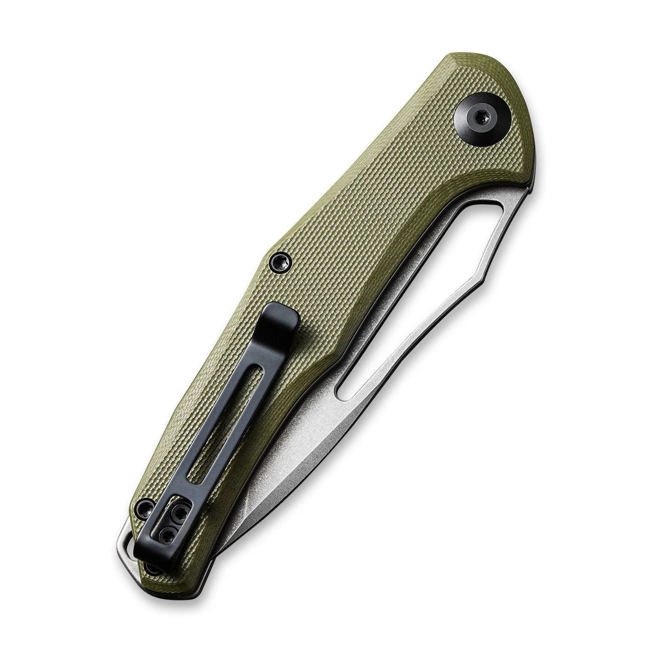 CIVIVI Fracture Slip Joint & Thumb Hole Knife G10 Handle (3.35" 8Cr14MoV Tanto Blade) C2008A - Image 6