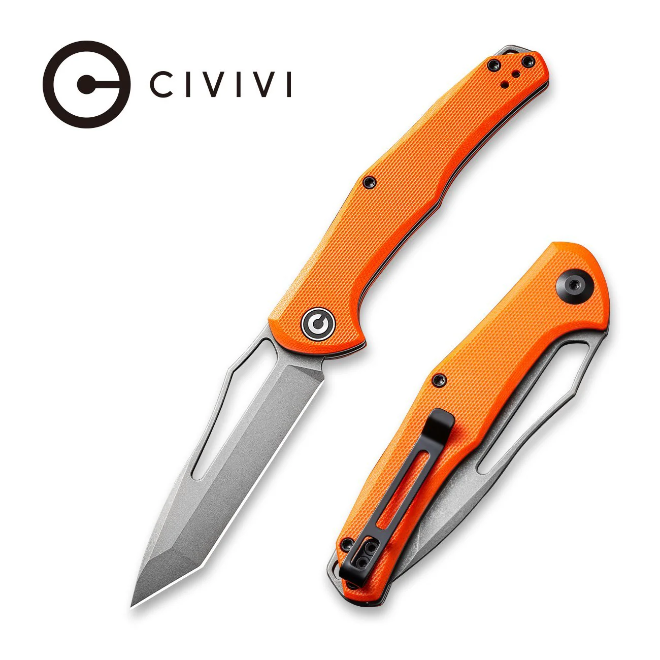 CIVIVI Fracture Slip Joint & Thumb Hole Knife G10 Handle (3.35" 8Cr14MoV Blade) C2008C
