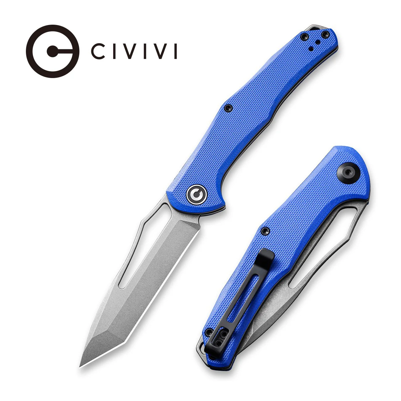 CIVIVI Fracture Slip Joint & Thumb Hole Knife G10 Handle (3.35" 8Cr14MoV Blade) C2008D