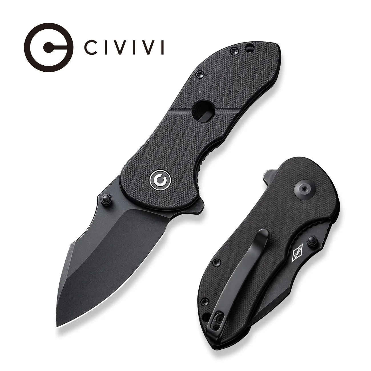 CIVIVI Gordo Flipper & Thumb Stud Knife G10 Handle (2.51" D2 Blade) C22018C-1