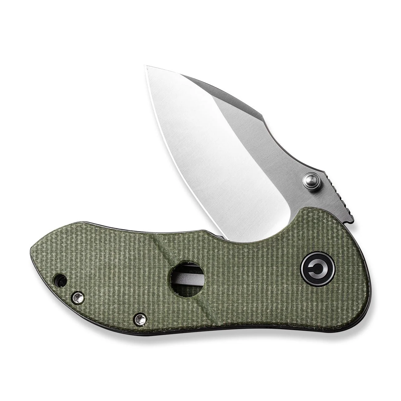 CIVIVI Gordo Flipper & Thumb Stud Knife Micarta Handle (2.51" D2 Blade) C22018C-2 - Image 11