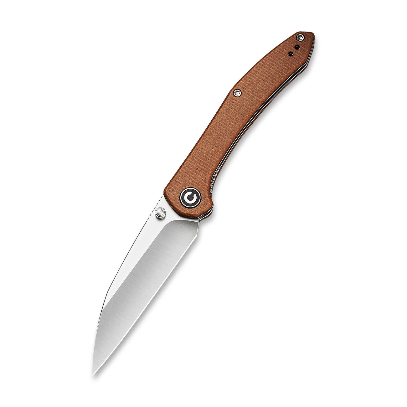 CIVIVI Hadros Thumb Stud Knife Micarta Handle (3.35" 10Cr15CoMoV Blade) C20004-2 - Image 3