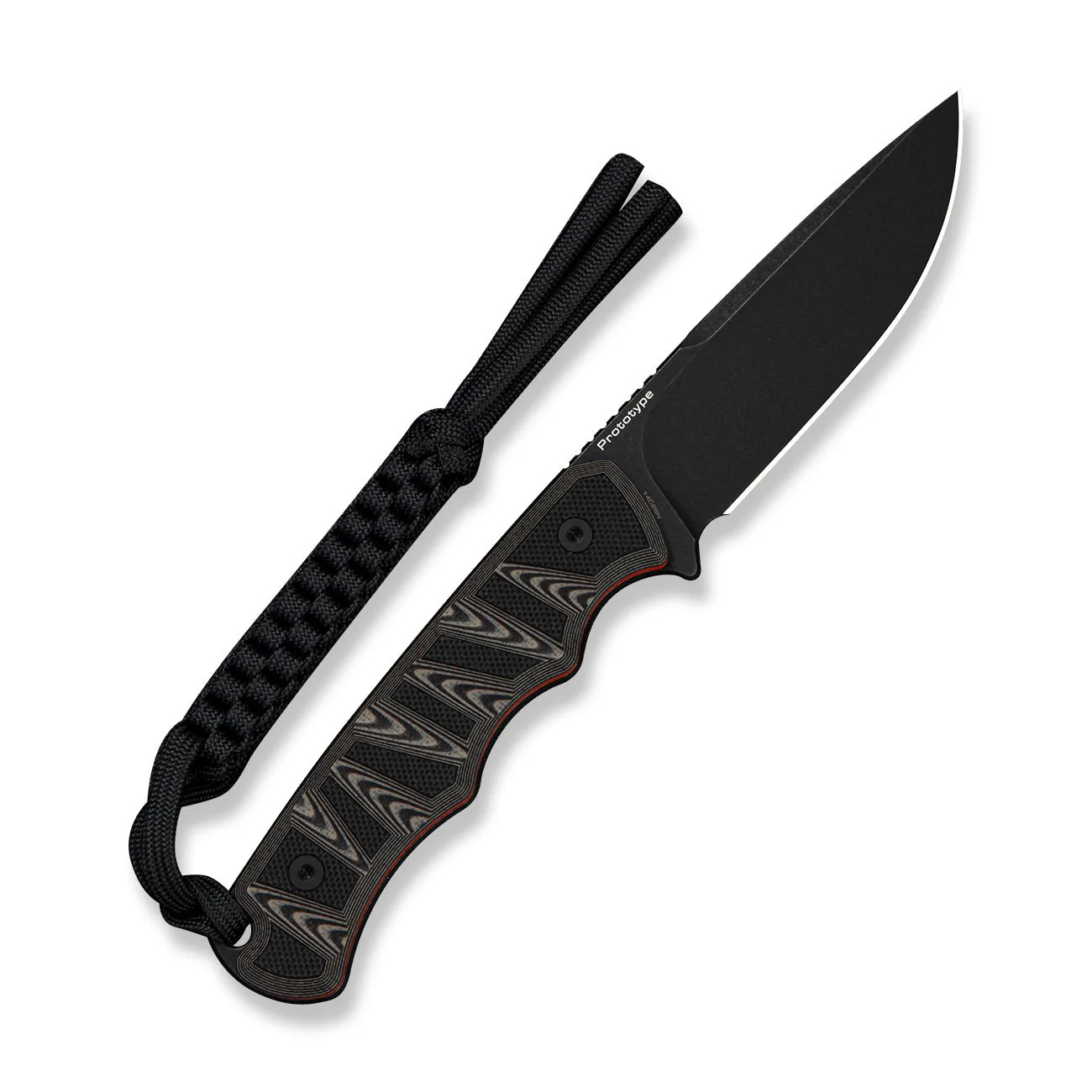 CIVIVI Haven Fixed Blade Knife Black & Tan & Orange G10 Handle (3.43" Black Stonewashed 14C28N Blade) C25073 Sample1 - Image 2