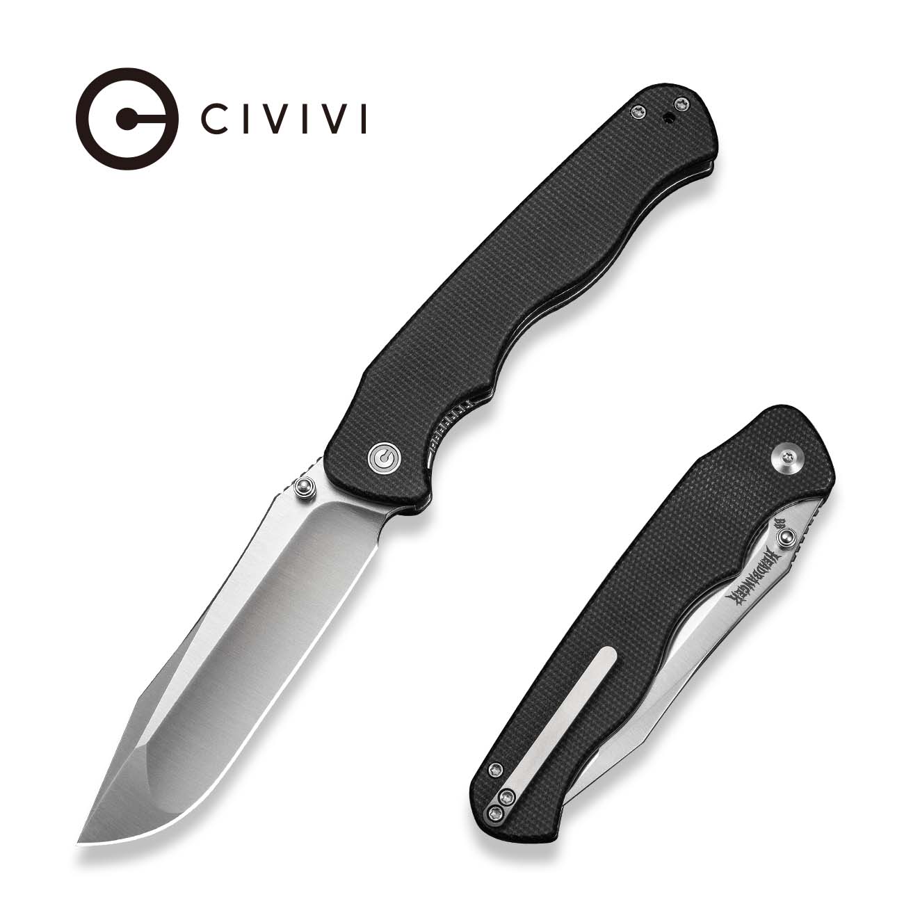 Blade HQ Exclusives SKU - CIVIVI HEADBANGER Thumb Stud Knife C25020-2