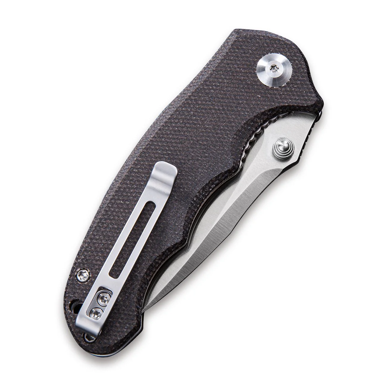 CIVIVI Hooligan Thumb Stud Knife Micarta Handle (2.98'' D2 Blade) C913B - Image 6
