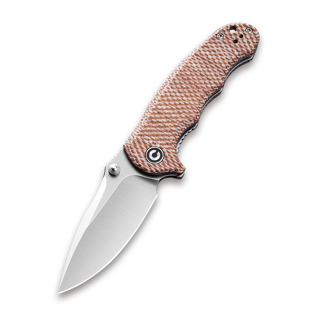 CIVIVI Hooligan Thumb Stud Knife Micarta Handle (2.98'' D2 Blade) C913C - Image 3
