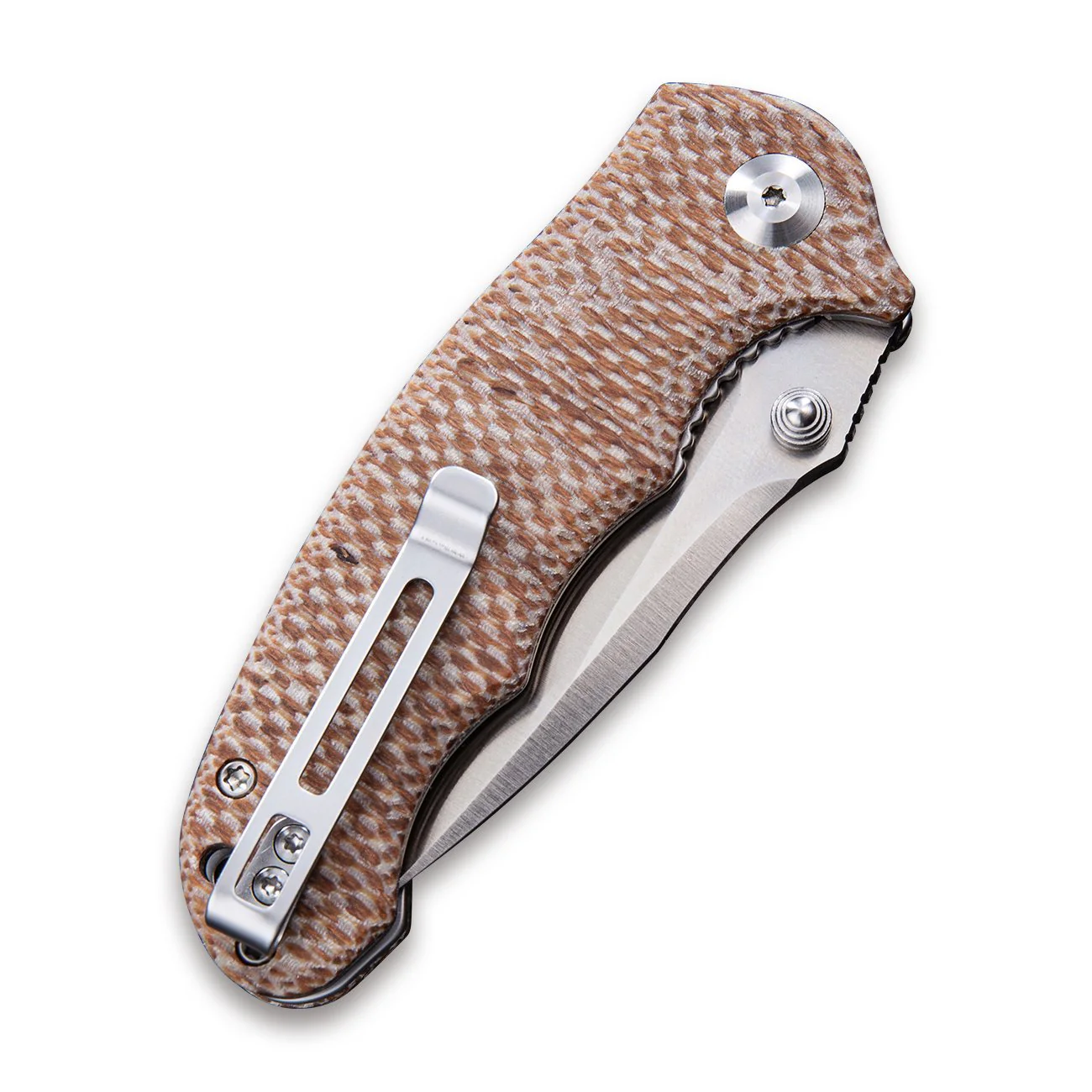 CIVIVI Hooligan Thumb Stud Knife Micarta Handle (2.98'' D2 Blade) C913C - Image 6