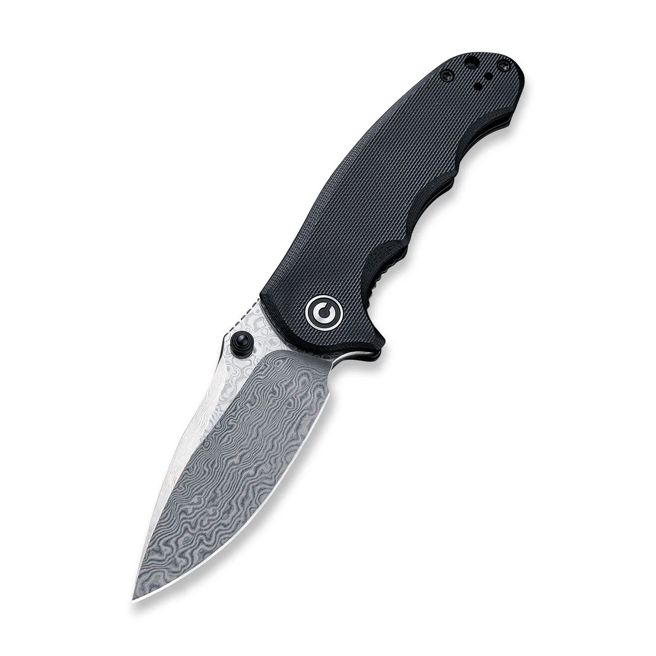 CIVIVI Hooligan Thumb Stud Knife G10 Handle (2.98'' Damascus Blade) C913DS-1 - Image 3