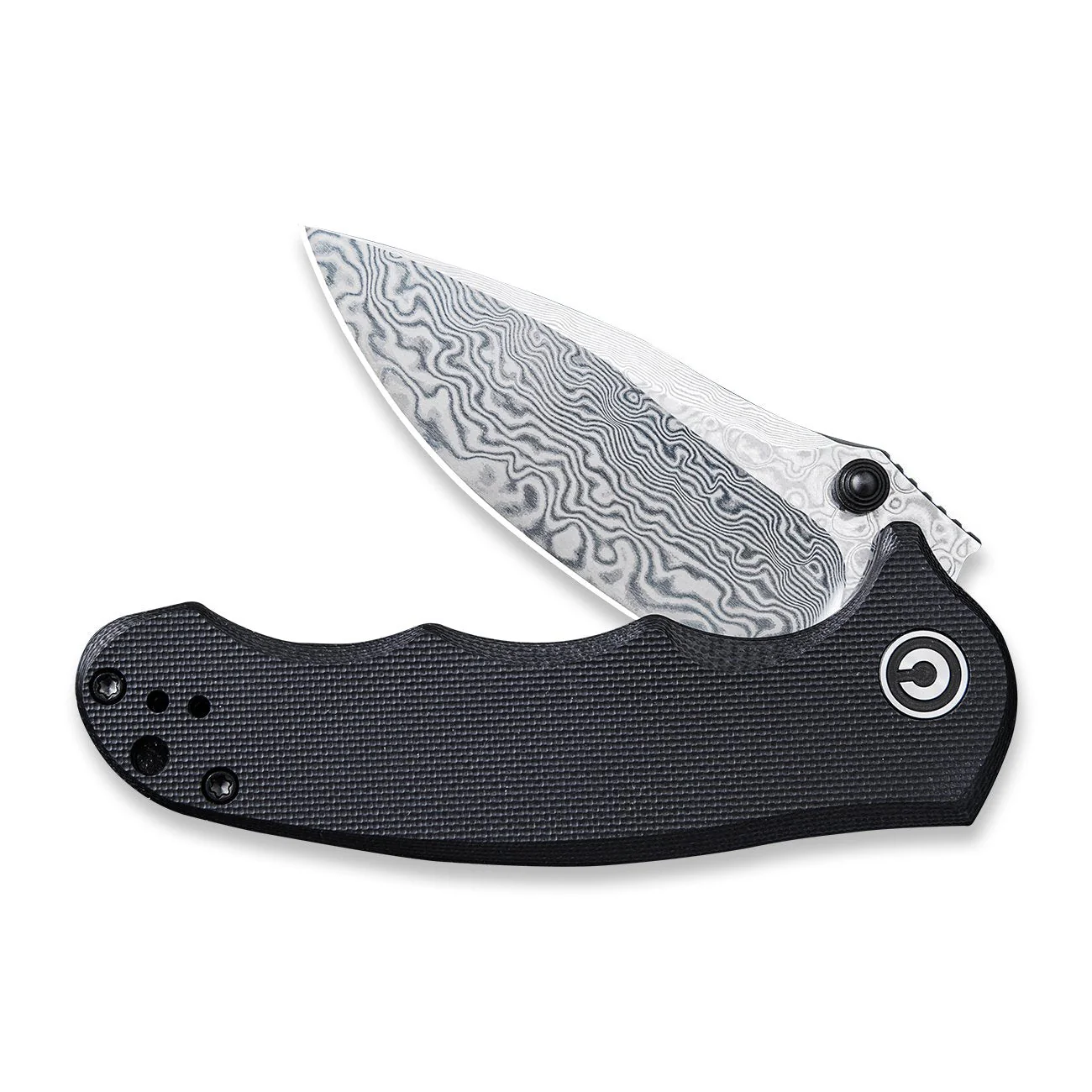 CIVIVI Hooligan Thumb Stud Knife G10 Handle (2.98'' Damascus Blade) C913DS-1 - Image 5