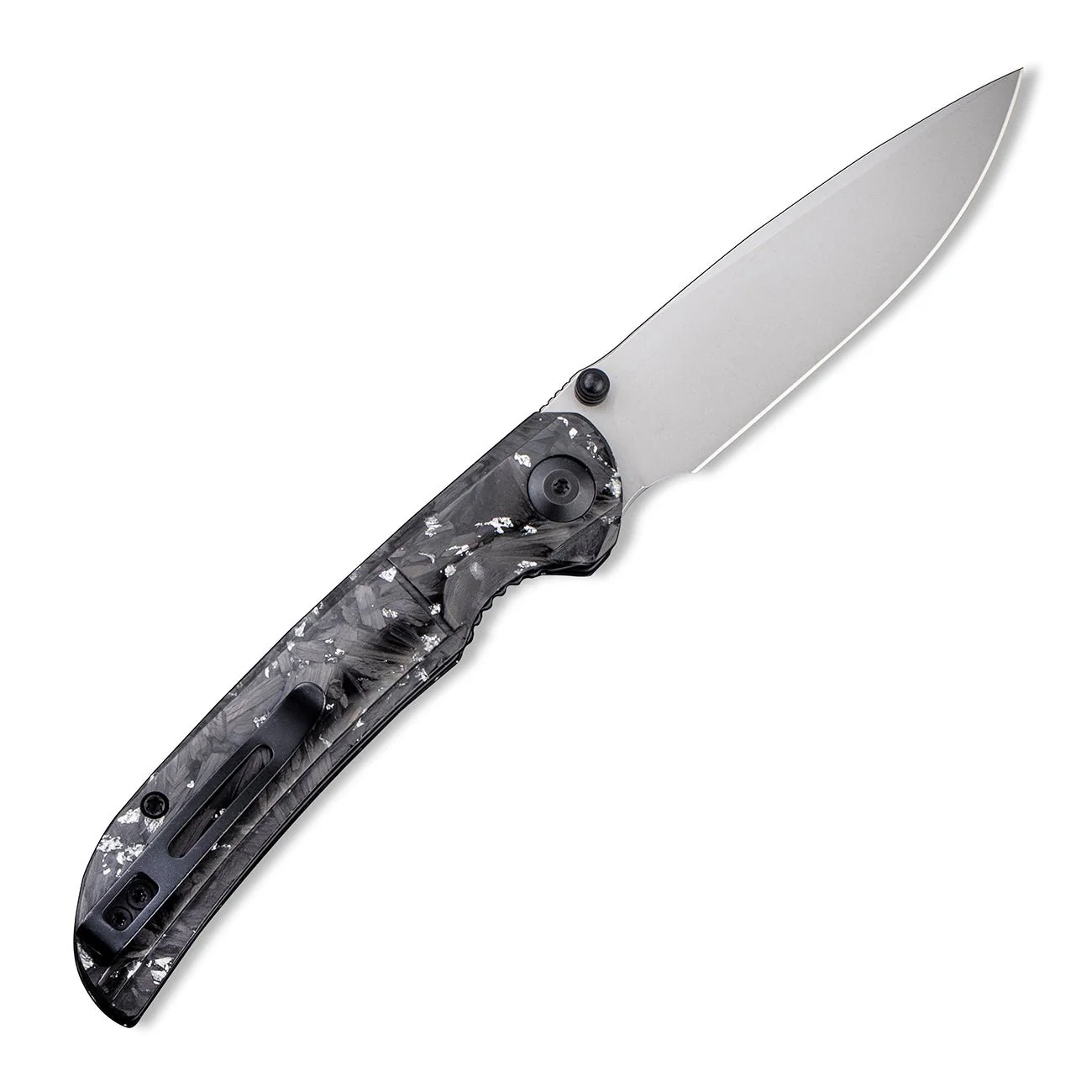 CIVIVI Imperium Front Flipper & Thumb Stud Knife Carbon Fiber & Resin Handle (3.47" Nitro-V Blade) C2106B - Image 2