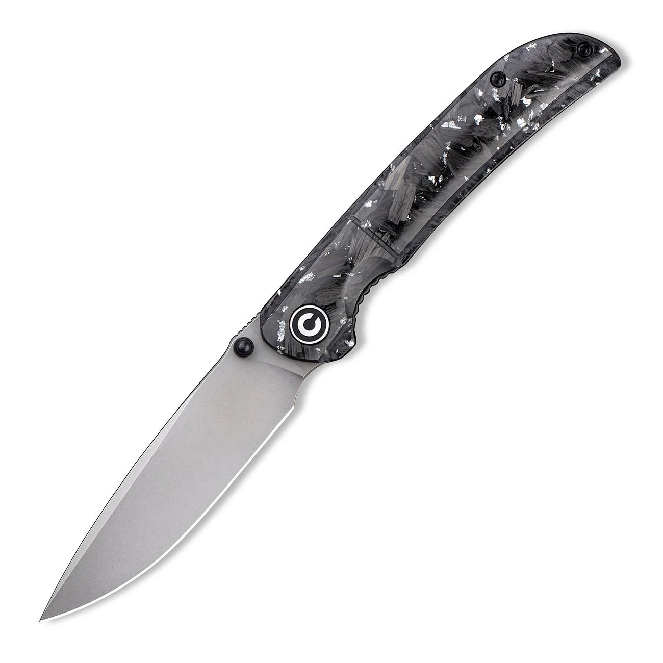 CIVIVI Imperium Front Flipper & Thumb Stud Knife Carbon Fiber & Resin Handle (3.47" Nitro-V Blade) C2106B - Image 3