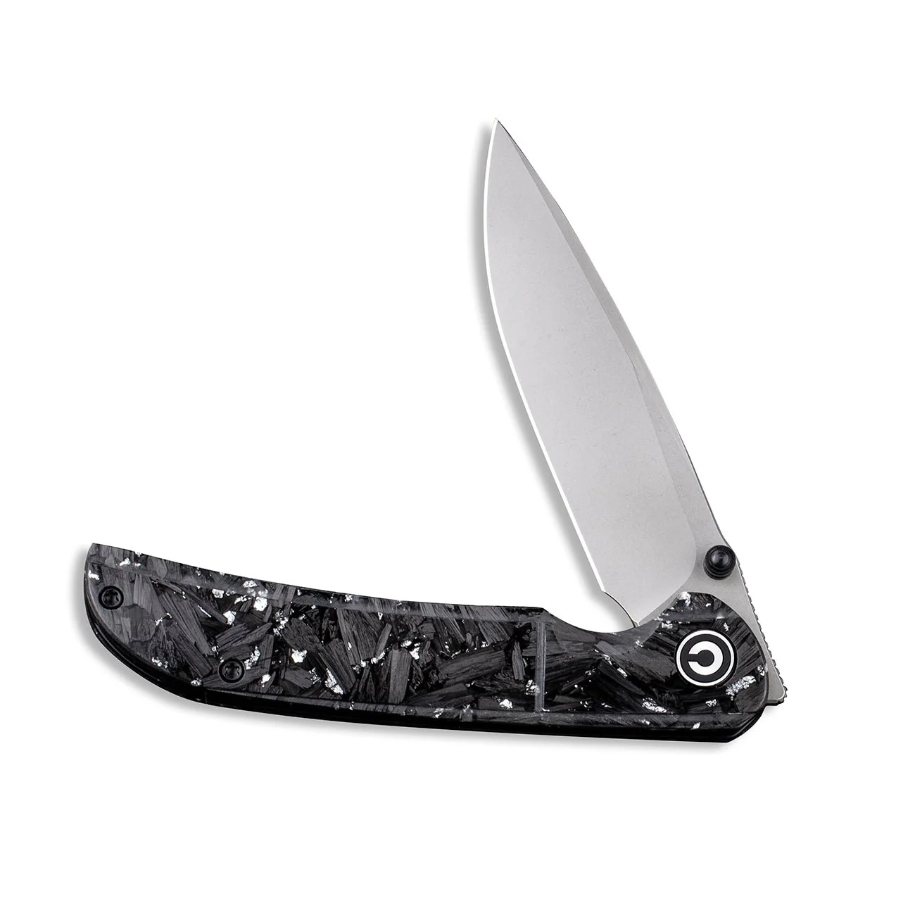 CIVIVI Imperium Front Flipper & Thumb Stud Knife Carbon Fiber & Resin Handle (3.47" Nitro-V Blade) C2106B - Image 4