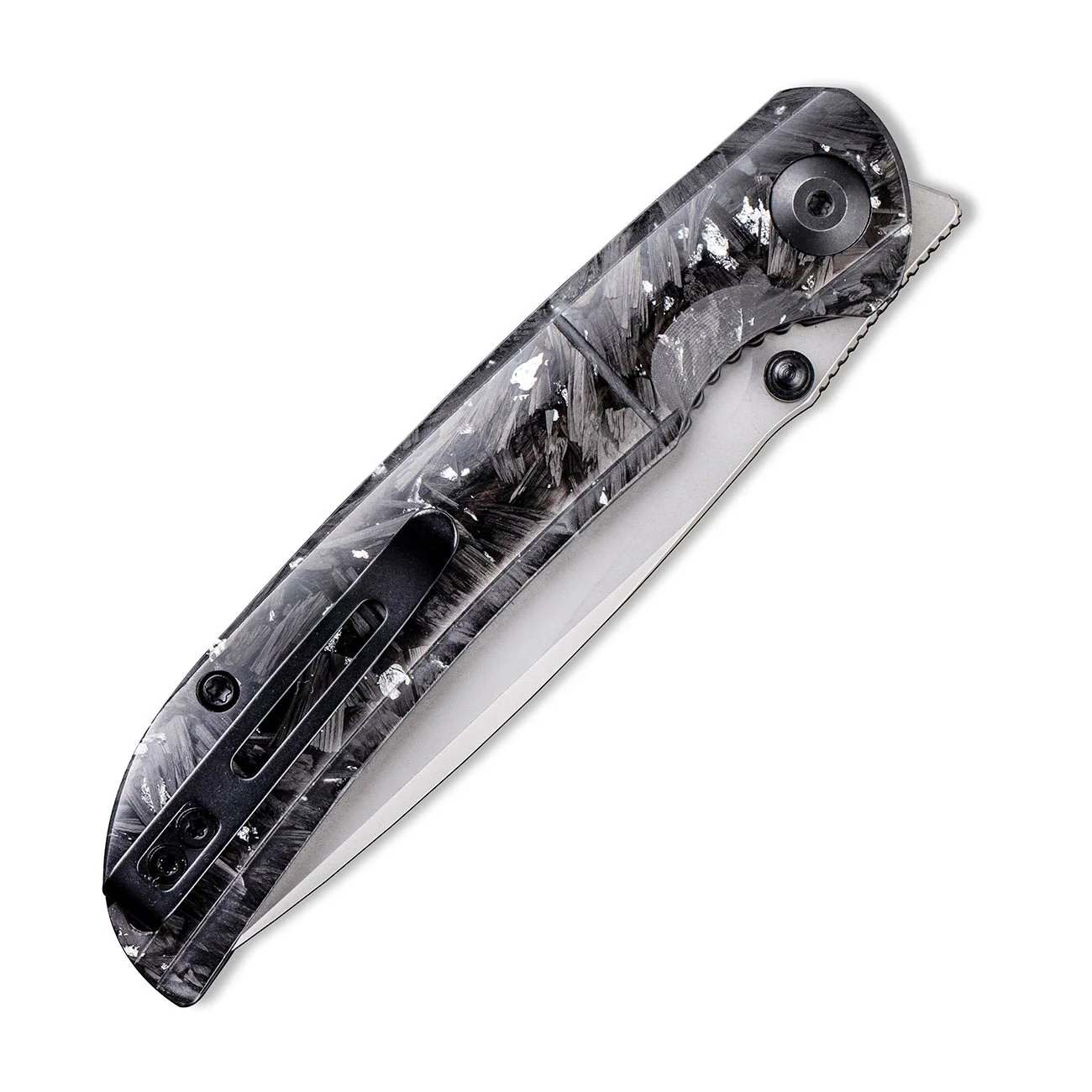 CIVIVI Imperium Front Flipper & Thumb Stud Knife Carbon Fiber & Resin Handle (3.47" Nitro-V Blade) C2106B - Image 6