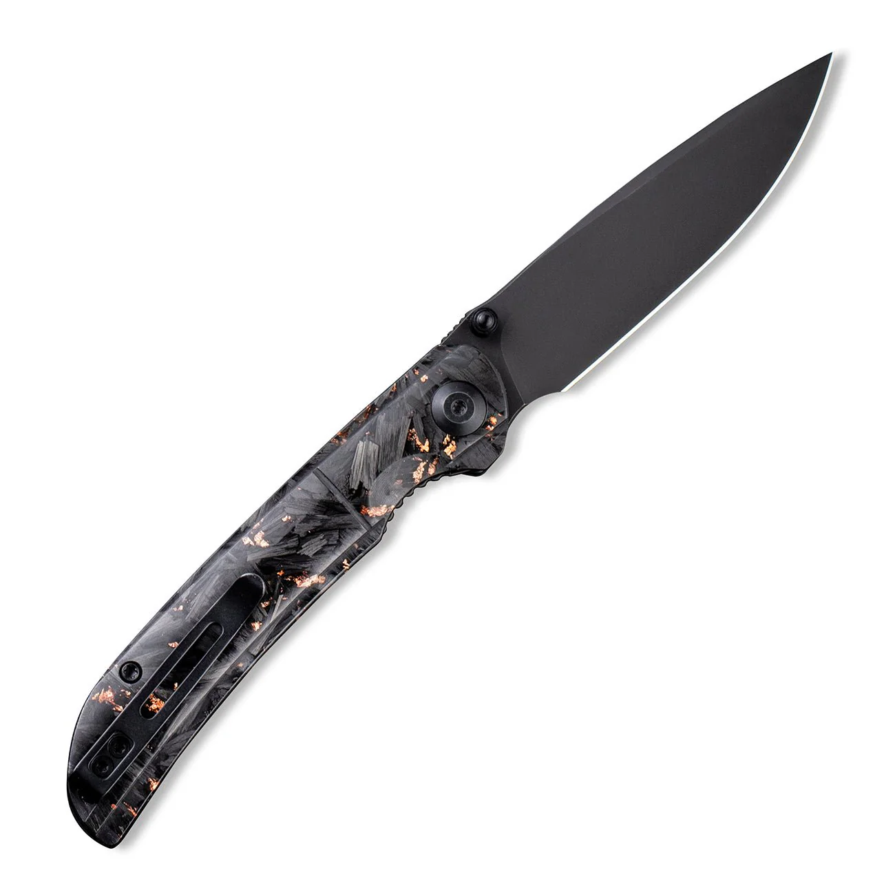 CIVIVI Imperium Front Flipper & Thumb Stud Knife Carbon Fiber & Resin Handle (3.47" Nitro-V Blade) C2106C - Image 2