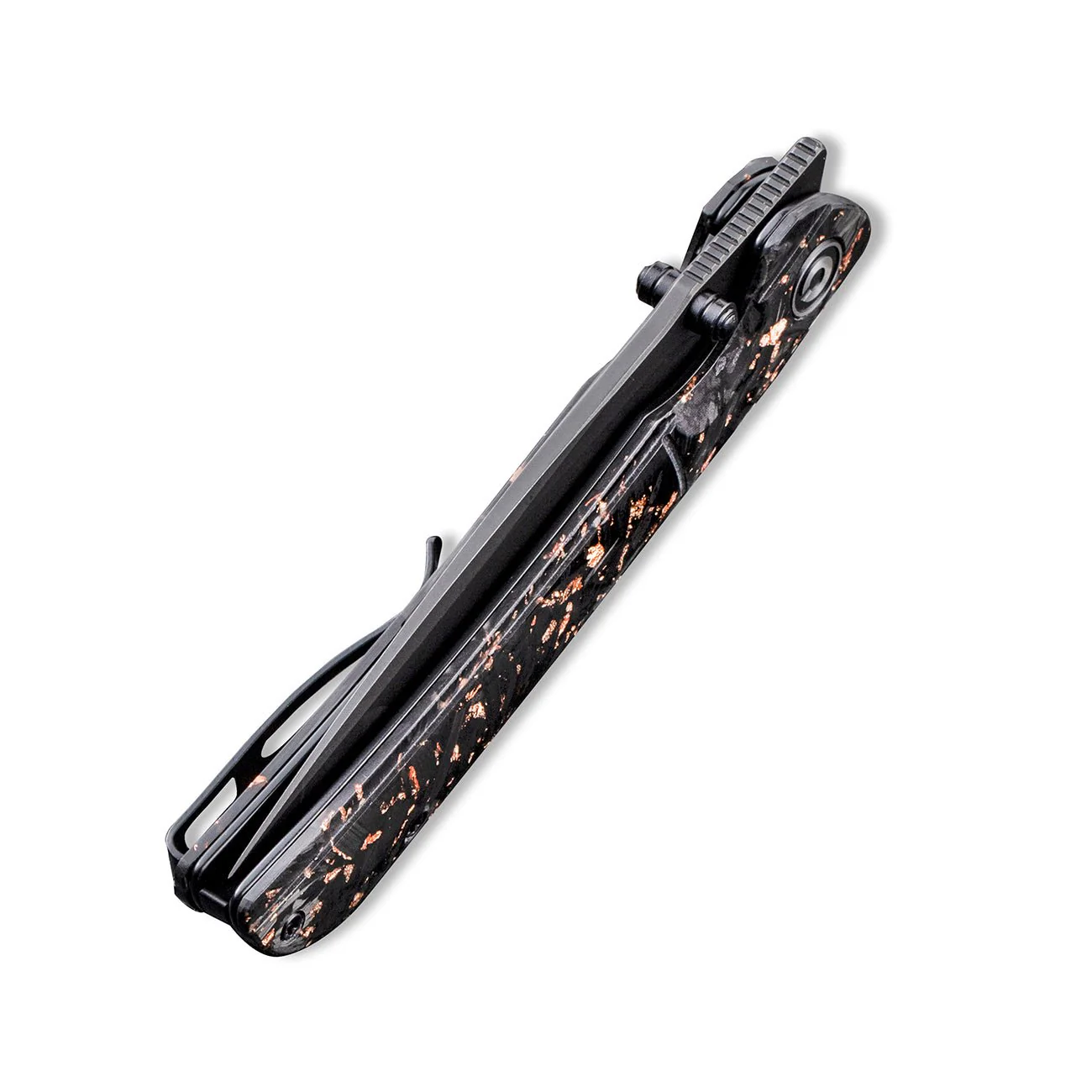 CIVIVI Imperium Front Flipper & Thumb Stud Knife Carbon Fiber & Resin Handle (3.47" Nitro-V Blade) C2106C - Image 7