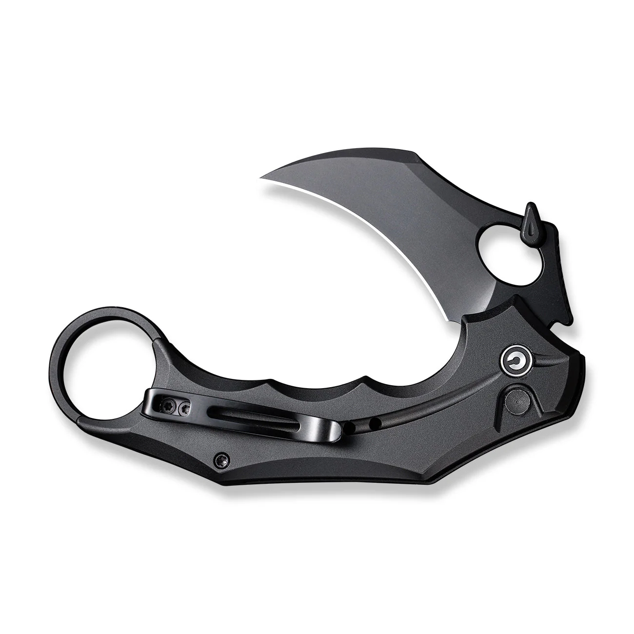 CIVIVI Incisor II Flipper & Thumb Hole & Button Lock Knife Aluminum Handle (2.02" Nitro-V Blade) C16016B-1 - Image 10