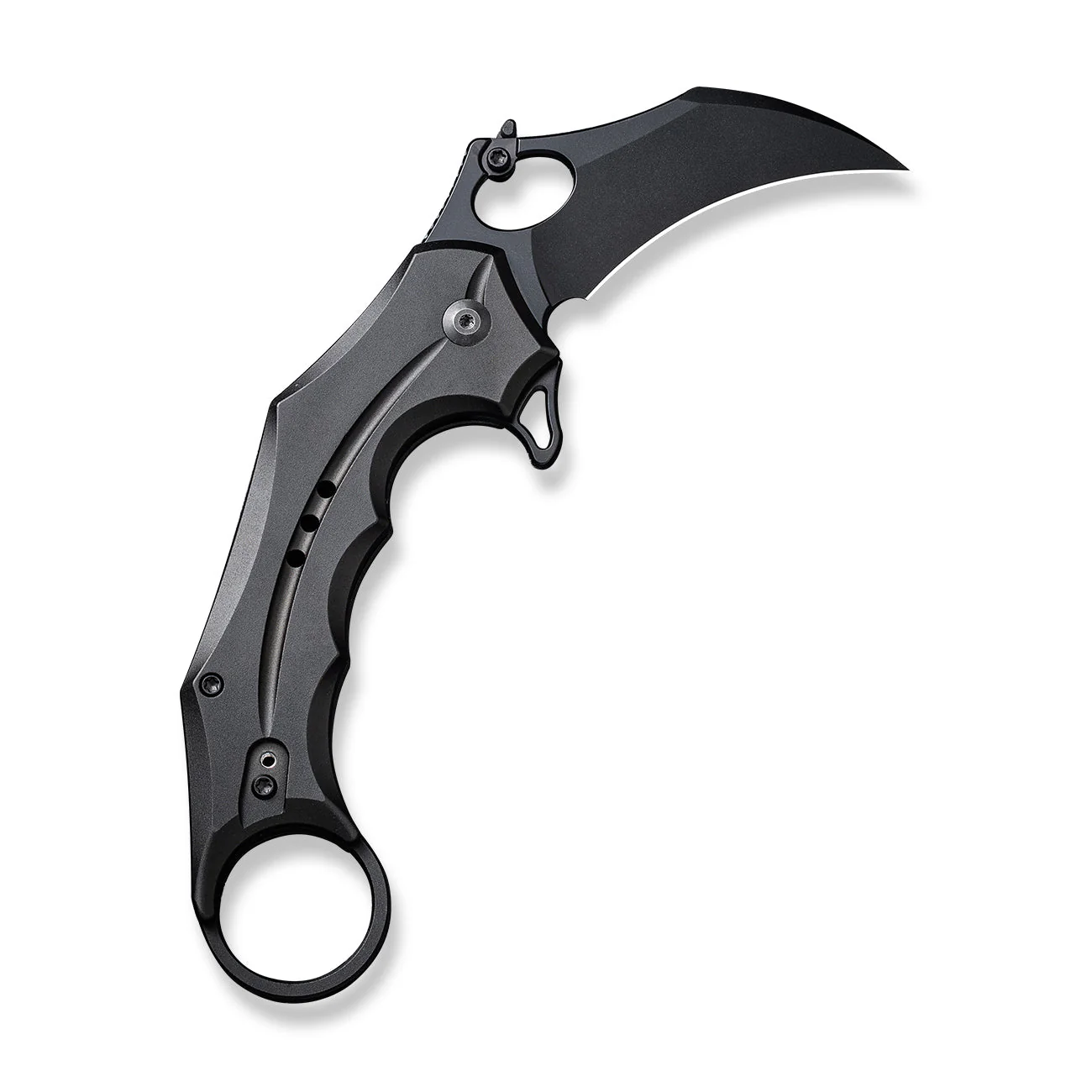 CIVIVI Incisor II Flipper & Thumb Hole & Button Lock Knife Aluminum Handle (2.02" Nitro-V Blade) C16016B-1 - Image 7